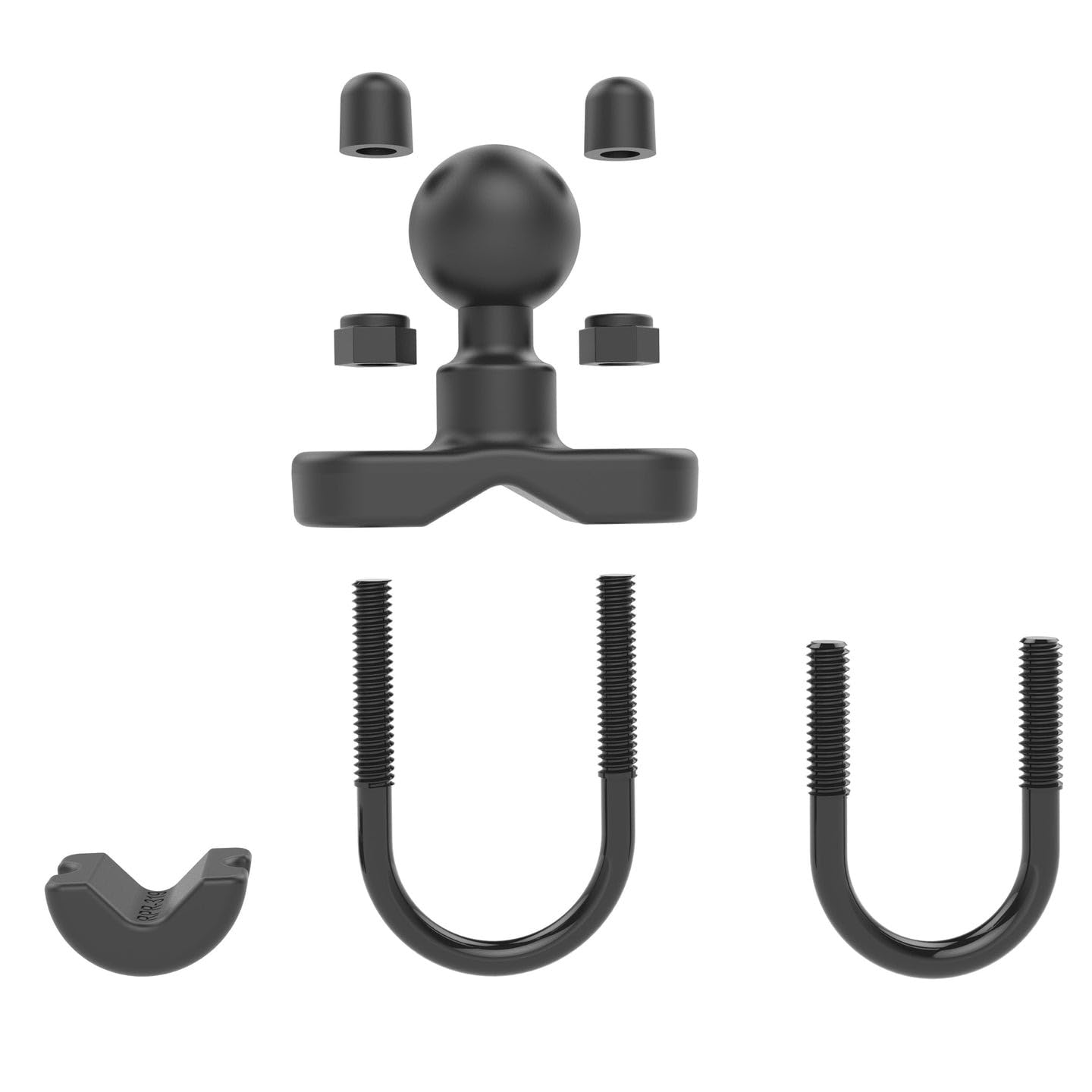 RAM MOUNTING RAMB231ZU Zinc Coated U-Bolt Mounting Base with 1 Inch Ball, Versatile for Various Installations