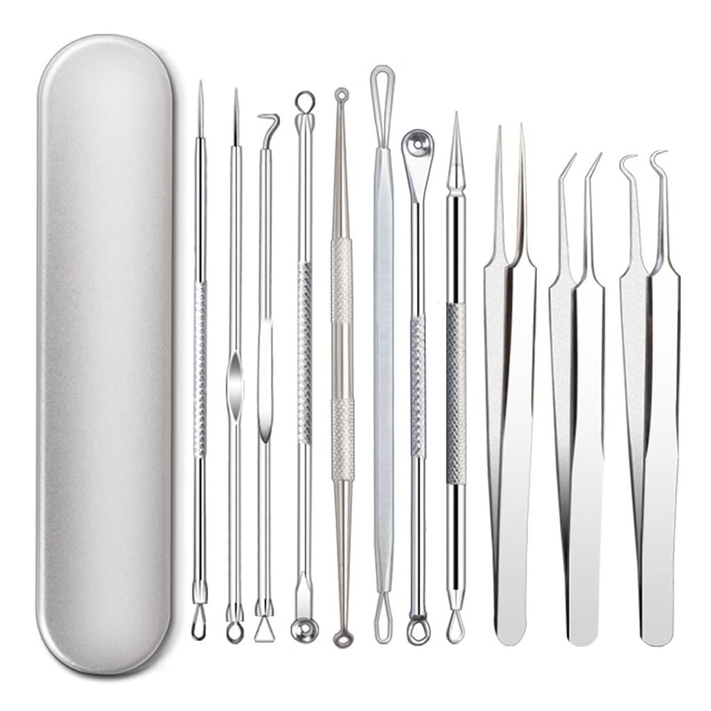 Professional Acne Blackhead Removal Needle Kit - Stainless Steel Pore Extractor Tool for Facial Skin Care & Beauty (One Size) - Perfect for DIY Spa, Skincare Routine & Blackhead Treatment at Home