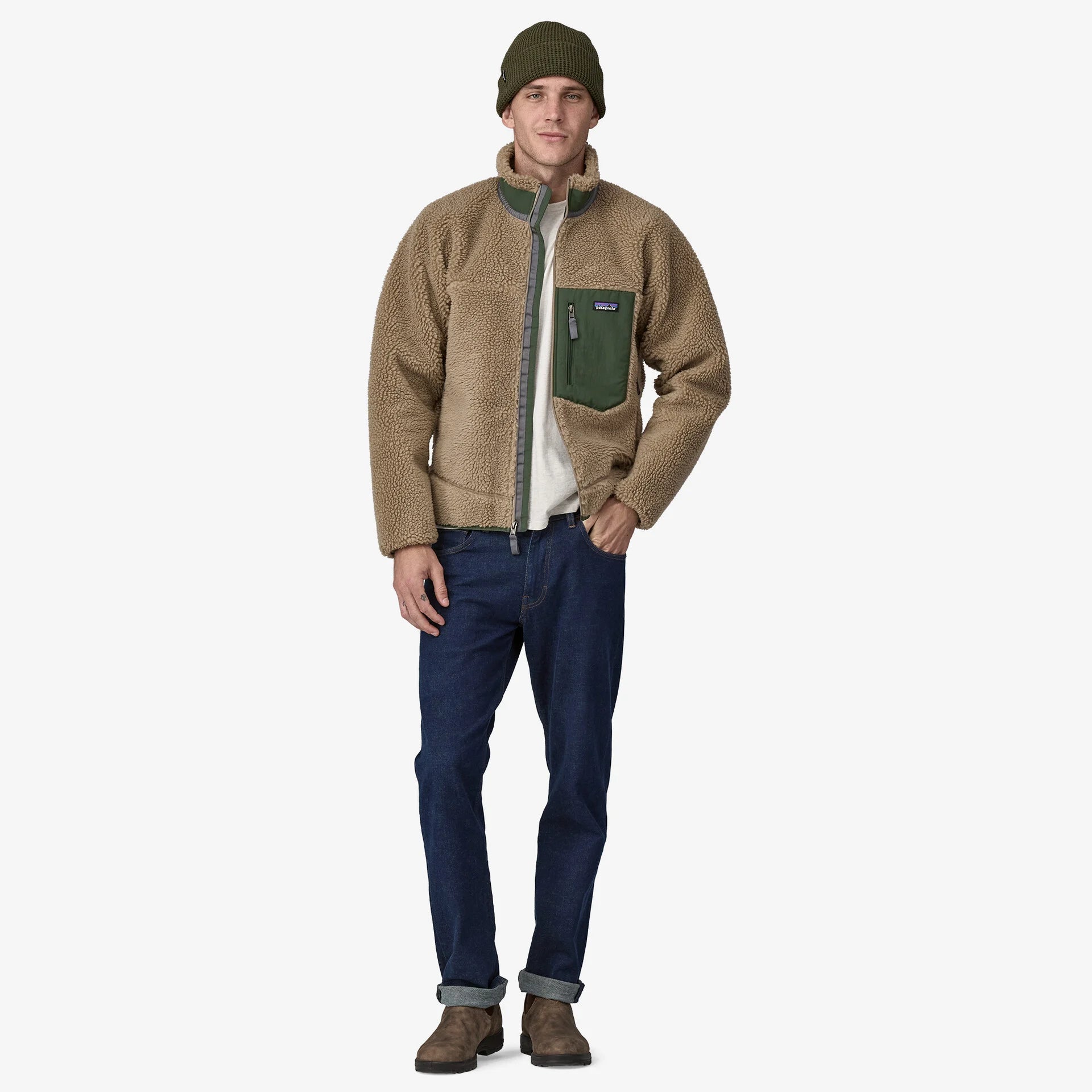 Classic Retro X® Fleece Jacket for Men - Warm & Cozy Winter Outerwear - Perfect for Outdoor Activities, Hiking & Casual Wear