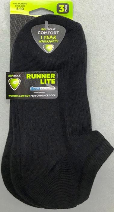 Coolmax Runner Lite Socks 3-Pack - Moisture-Wicking Athletic Socks for Running & Workouts - Breathable Comfort for Men & Women