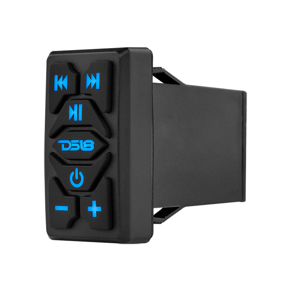 Waterproof Marine Rocker Switch Bluetooth Audio Receiver with Controls for Boats, ATVs, and Powersports - Stream Music Safely On Water & Off-Road