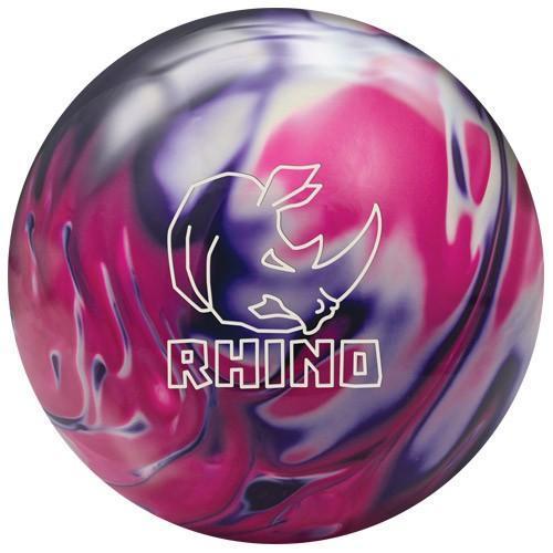 Brunswick Rhino Purple Pink White Pearl Bowling Ball - High Performance for Strikes & Spares | Perfect for League Play & Tournaments
