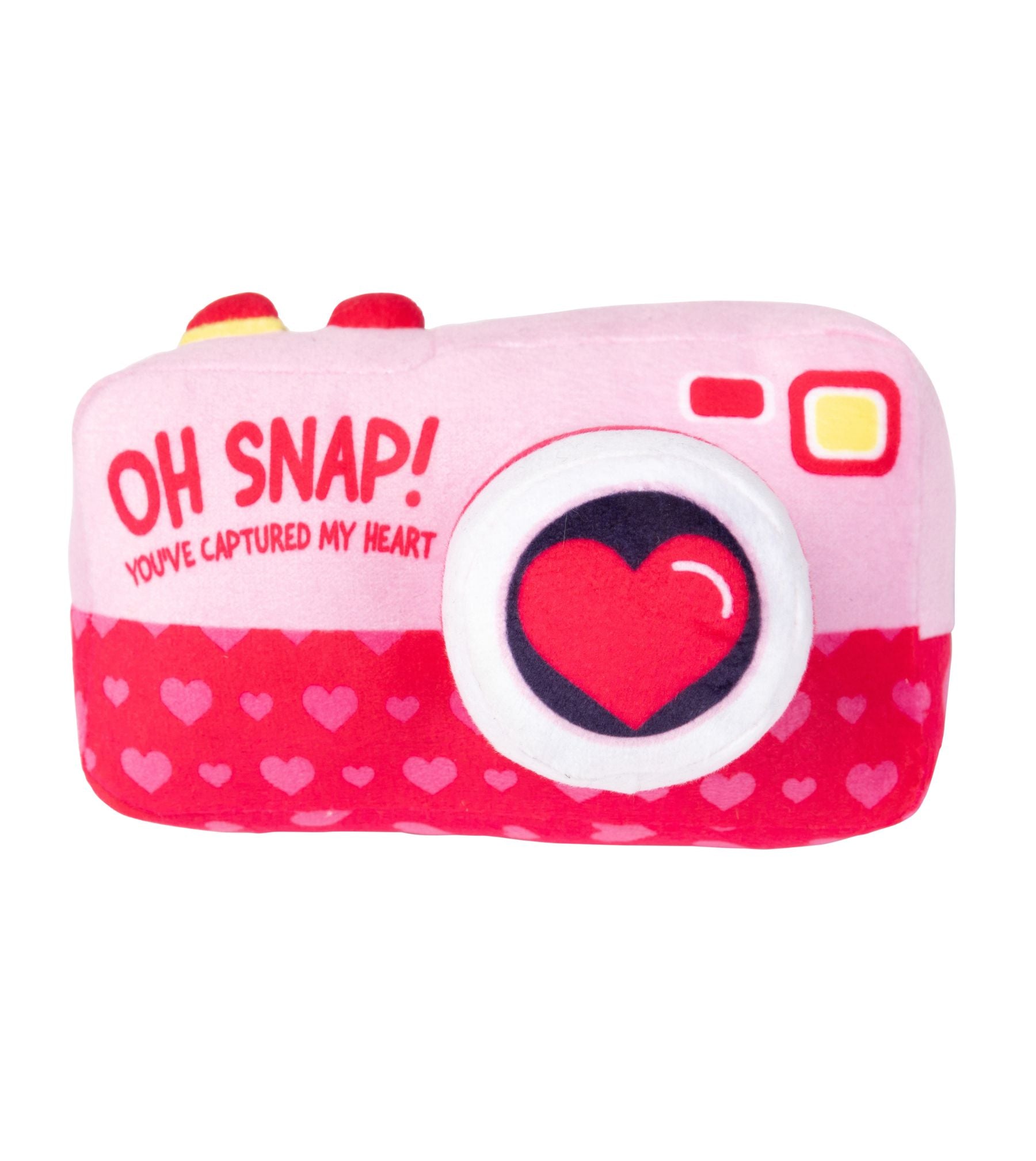 FuzzYard Oh Snap Camera Plush Dog Toy - Valentine's Day Gift for Dogs, Durable & Cute Puppy Chew Toy for Small & Medium Breeds - Perfect for Playtime, Training Rewards & Photo Props