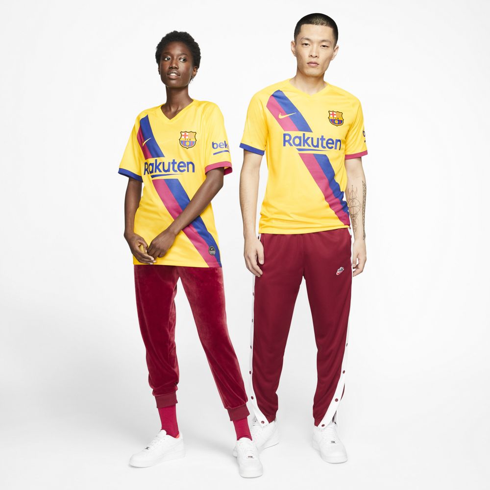 Nike FC Barcelona 2019/20 Stadium Away Soccer Jersey - Authentic Football Shirt for Men & Women - Perfect for Matches, Training, and Fan Support