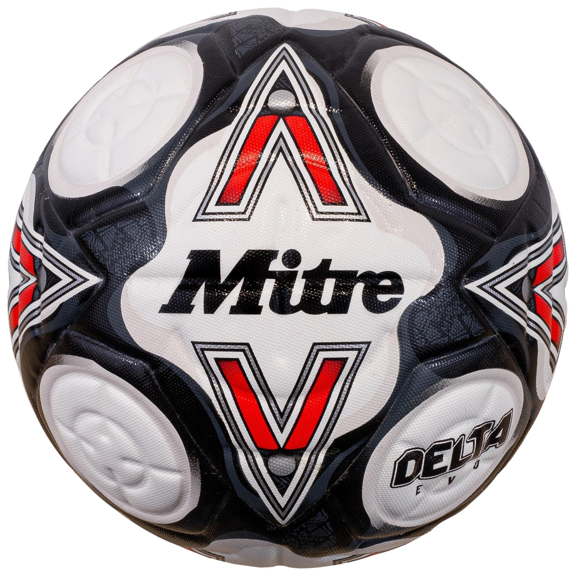 Mitre Delta Evo 24 Soccer Ball - Official Size 5 Match Football for Training & Games - Perfect for Outdoor Sports, School PE, and Competitive Play