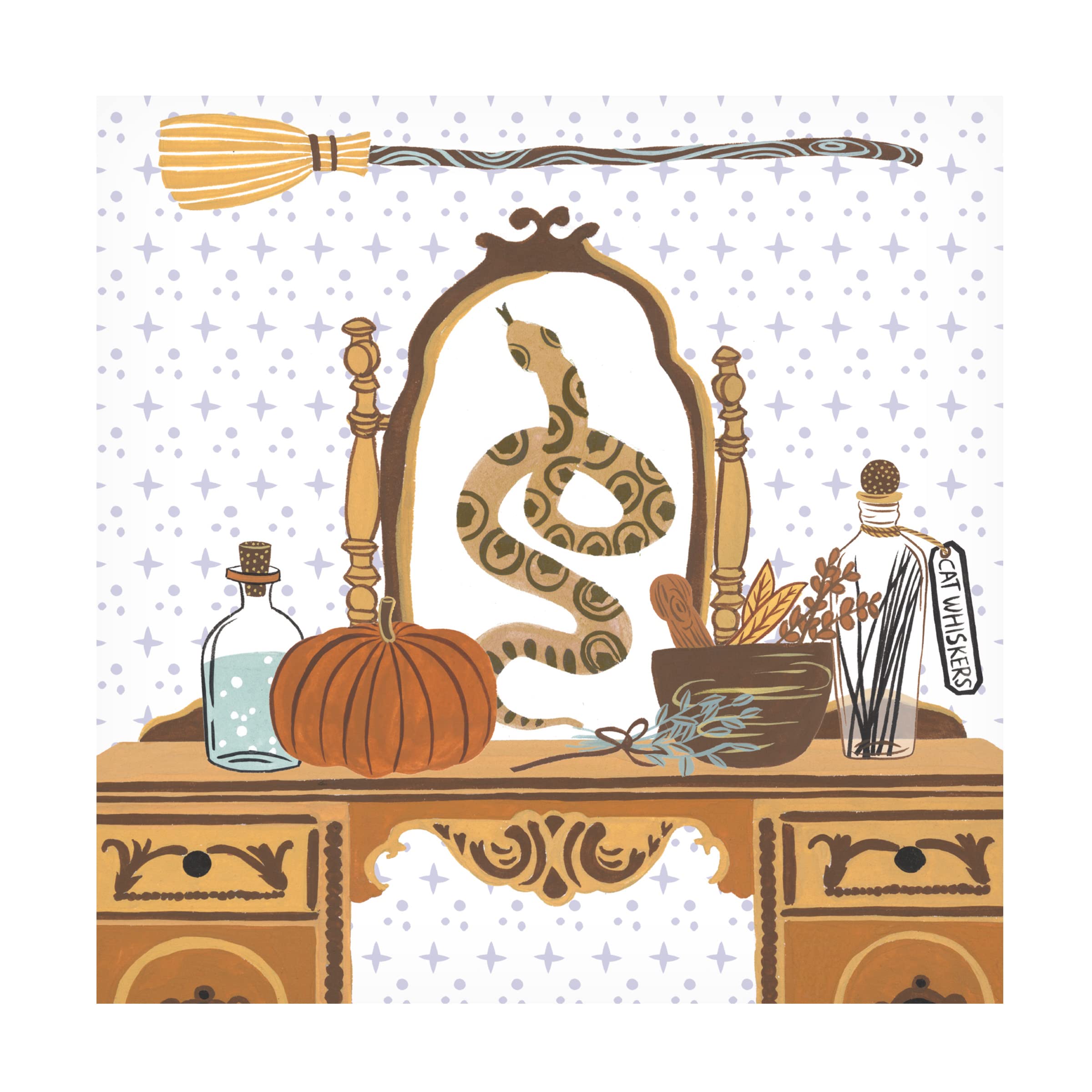 Trademark Fine Art 'Halloween Prep II' Canvas Wall Art by Melissa Wang - Spooky Home Decor for Halloween Party & Living Room