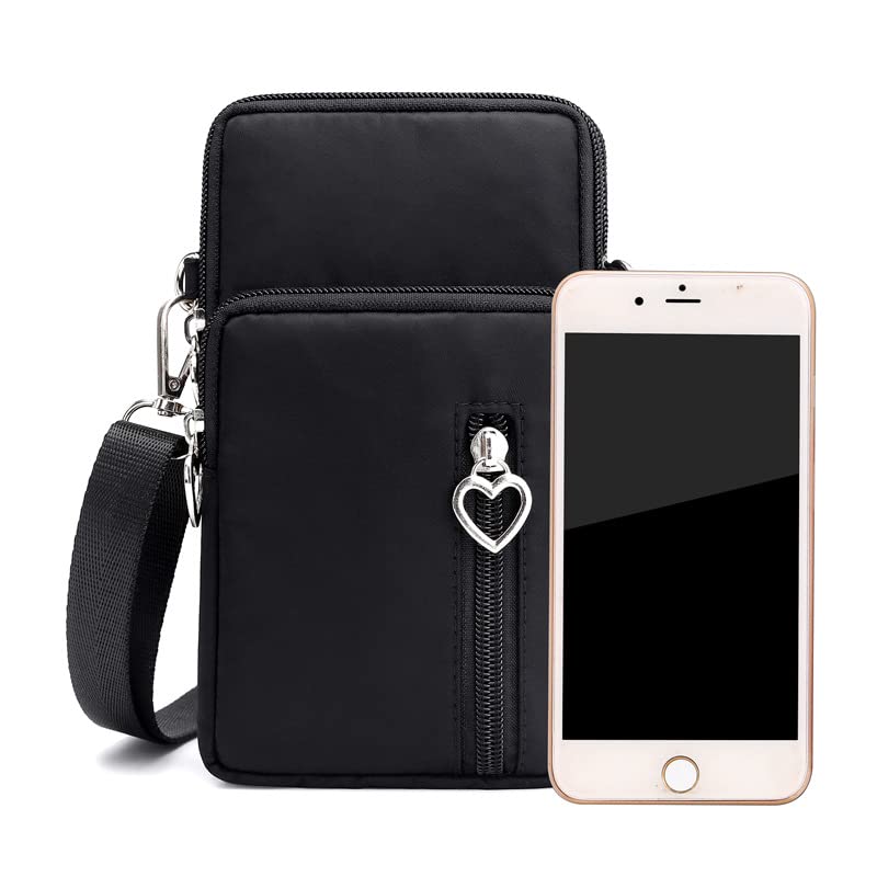 Women's Small Crossbody Phone Bag - Cell Phone Purse with Shoulder Strap & Armband - Wallet Case Handbag for iPhone, Samsung, Google Pixel - Perfect for Running, Travel & Daily Essentials
