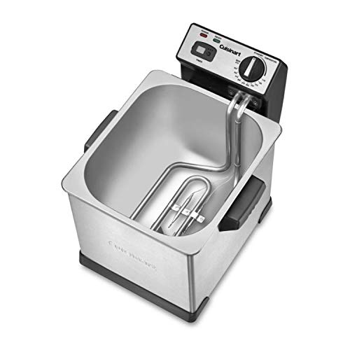 Cuisinart CDF-170 3.4-Quart Stainless Steel Deep Fryer - Perfect for Crispy Fried Chicken, French Fries, and Onion Rings at Home