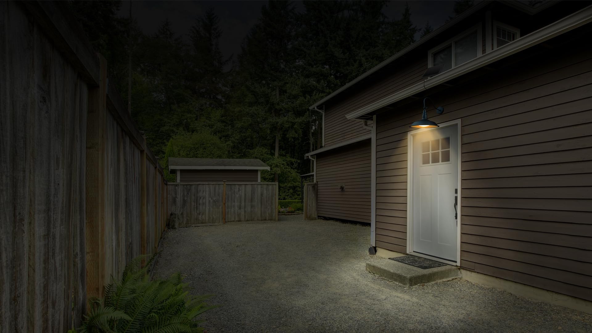 Sunforce Solar Powered Outdoor Wall Light - Durable Gooseneck Design for Barn, Patio, Deck & Pathway Lighting | Weatherproof Solar Security Light for Garden, Yard, Driveway & Exterior Home Decor