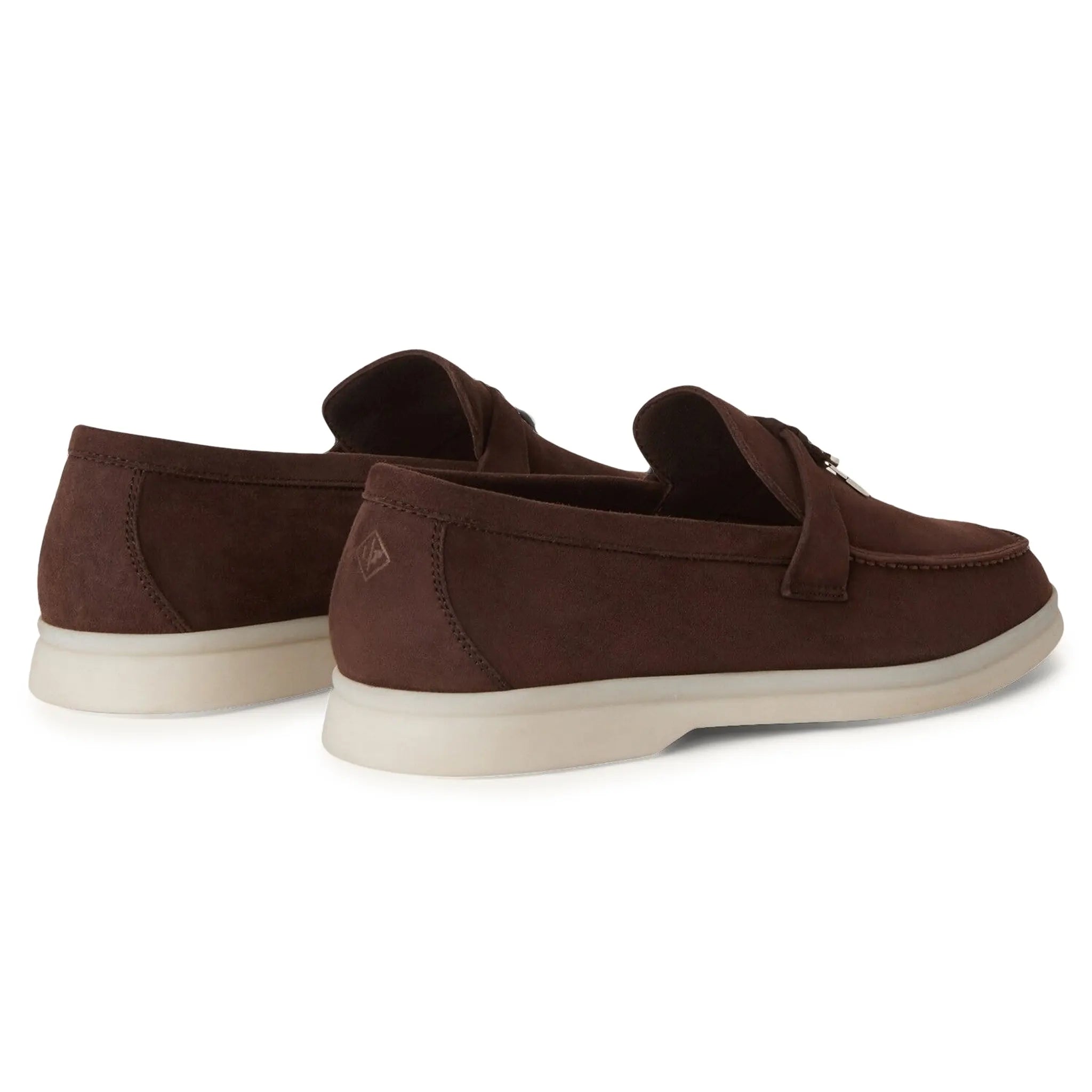 Loro Piana Summer Charms Walk Suede Chocolate Loafers for Men - Comfortable Casual Shoes for Office & Travel