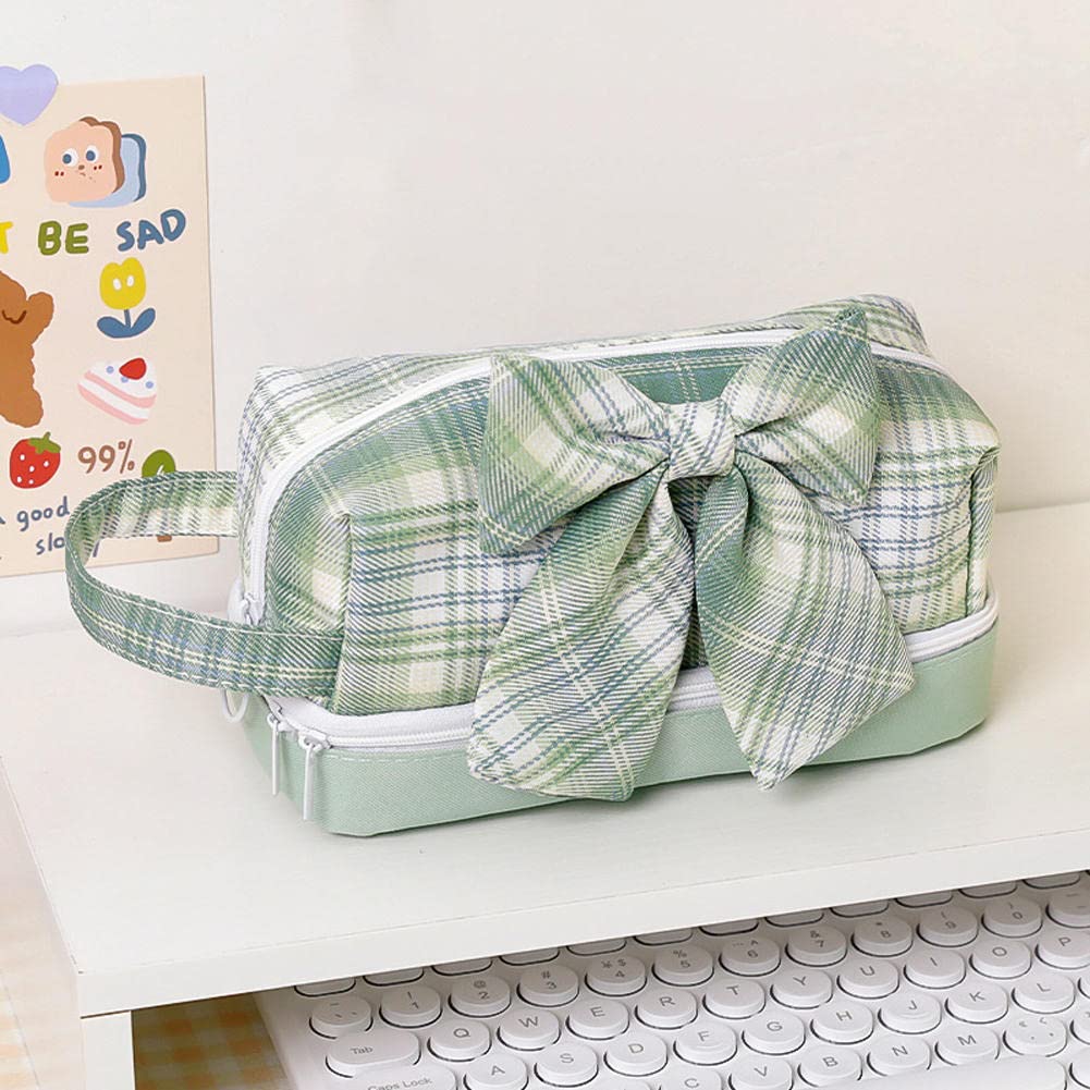 JINYISI 2-Layer Large Capacity Pencil Case - Multifunctional School Supply Organizer for Students & Travel Toiletry Makeup Bag for Women | Perfect for School, Office, Travel & Daily Use