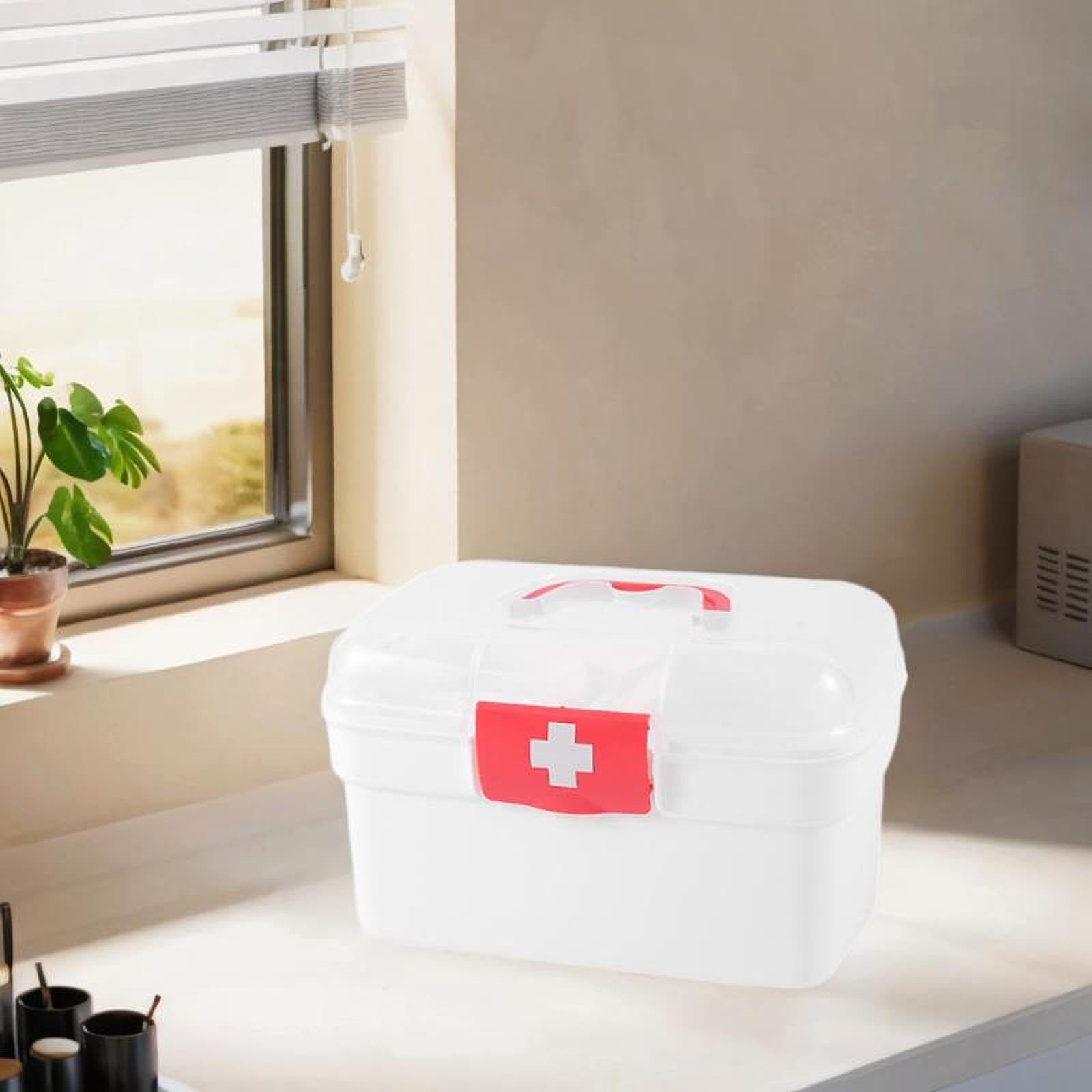 Premium Medical Storage Box - Multipurpose First Aid Kit Organizer for Medicine, Office Supplies & Emergency Use | Portable Medicine Container for Home, Travel & Workplace