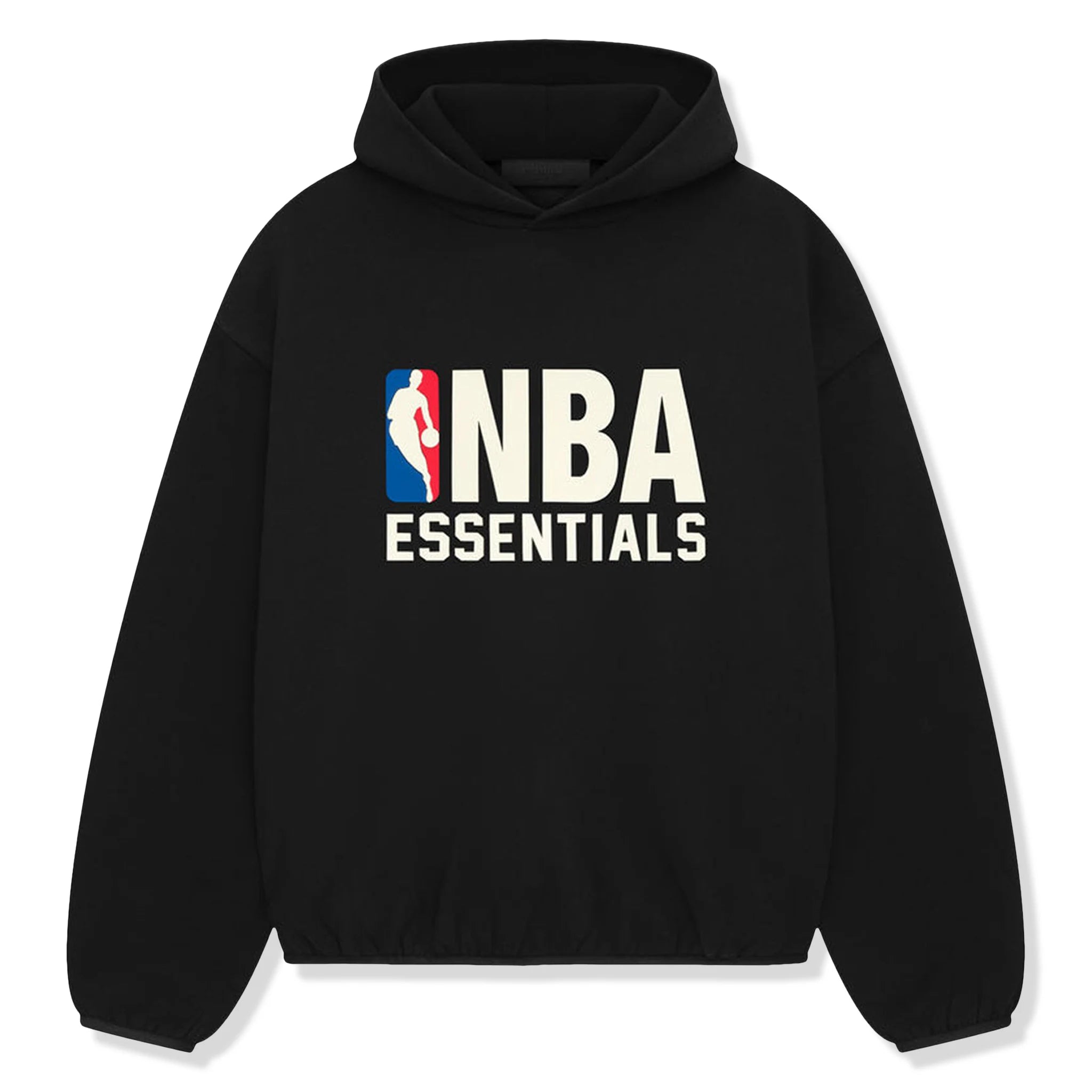 Fear of God Essentials x NBA Black Hoodie - Men's Streetwear Pullover for Basketball Fans | Perfect for Casual Wear, Gym & Outdoor Activities