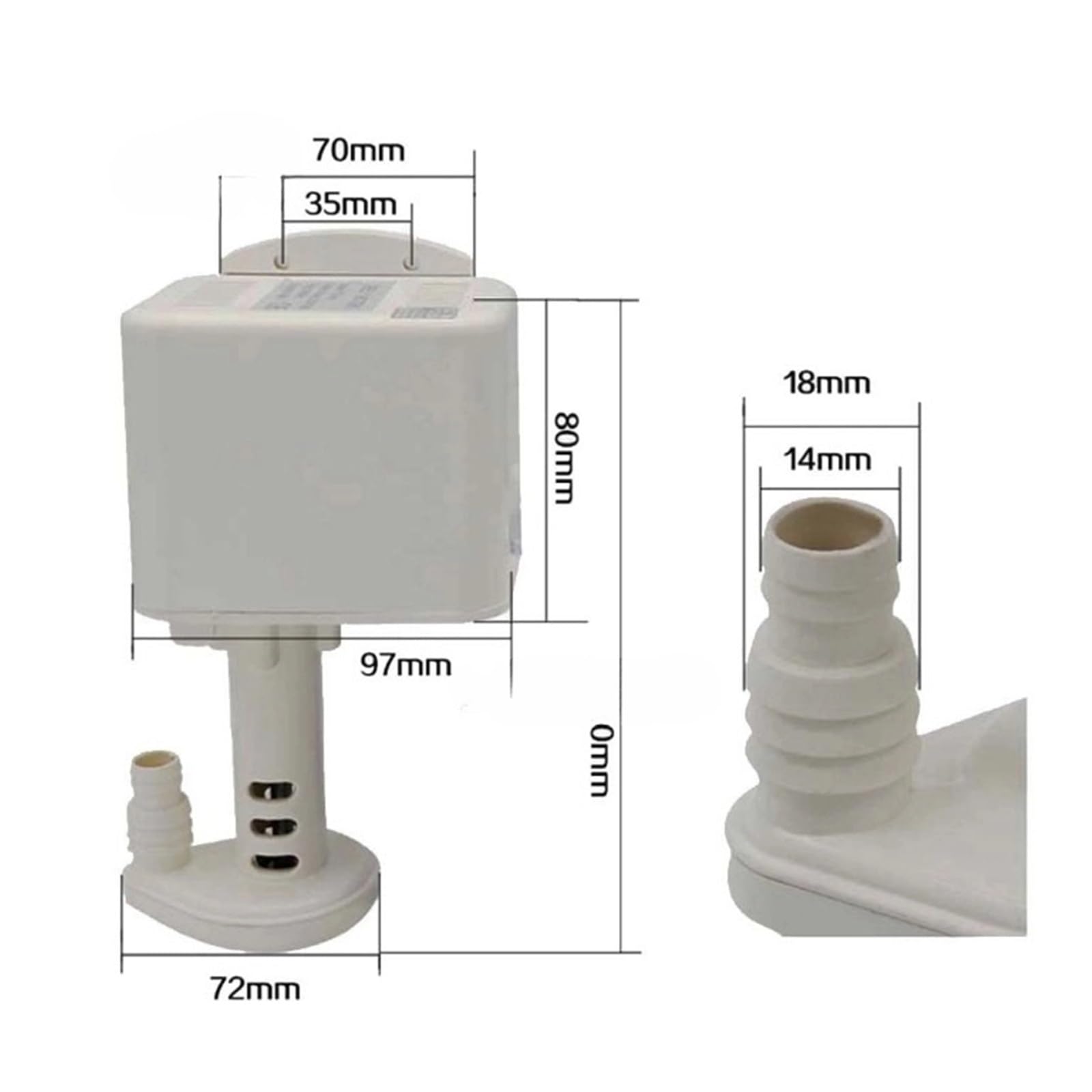 Universal 220V Ice Machine Water Pump YZF5816 2W - Replacement Part for Commercial Ice Makers | Perfect for Restaurants, Bars, and Home Ice Dispensers