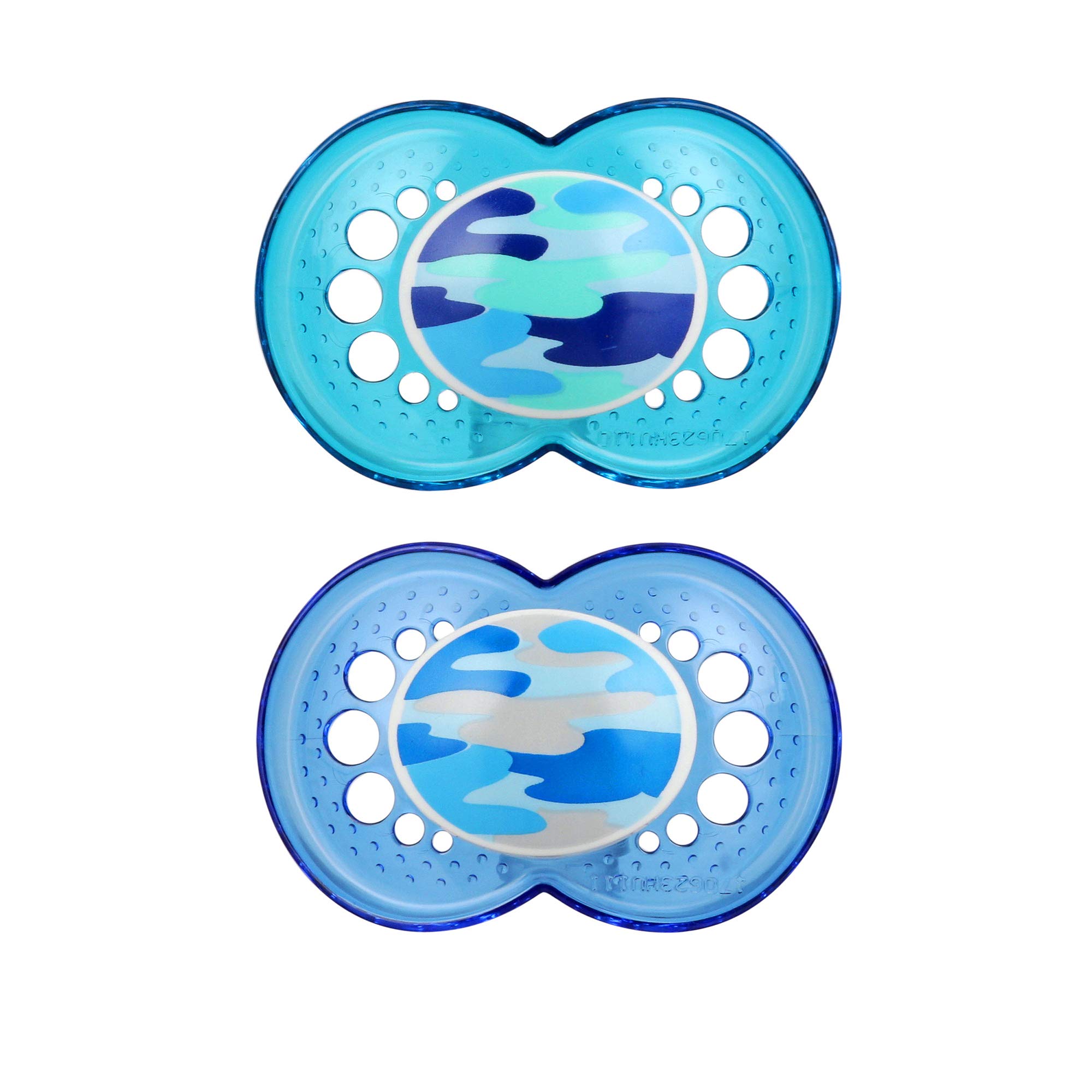 MAM Original Baby Pacifier for Boys 16+ Months - Orthodontic Nipple Promotes Healthy Oral Development - Includes Sterilizer Case (2-Pack, Camo Design) - Perfect for Travel, Daycare & Soothing Fussy Babies