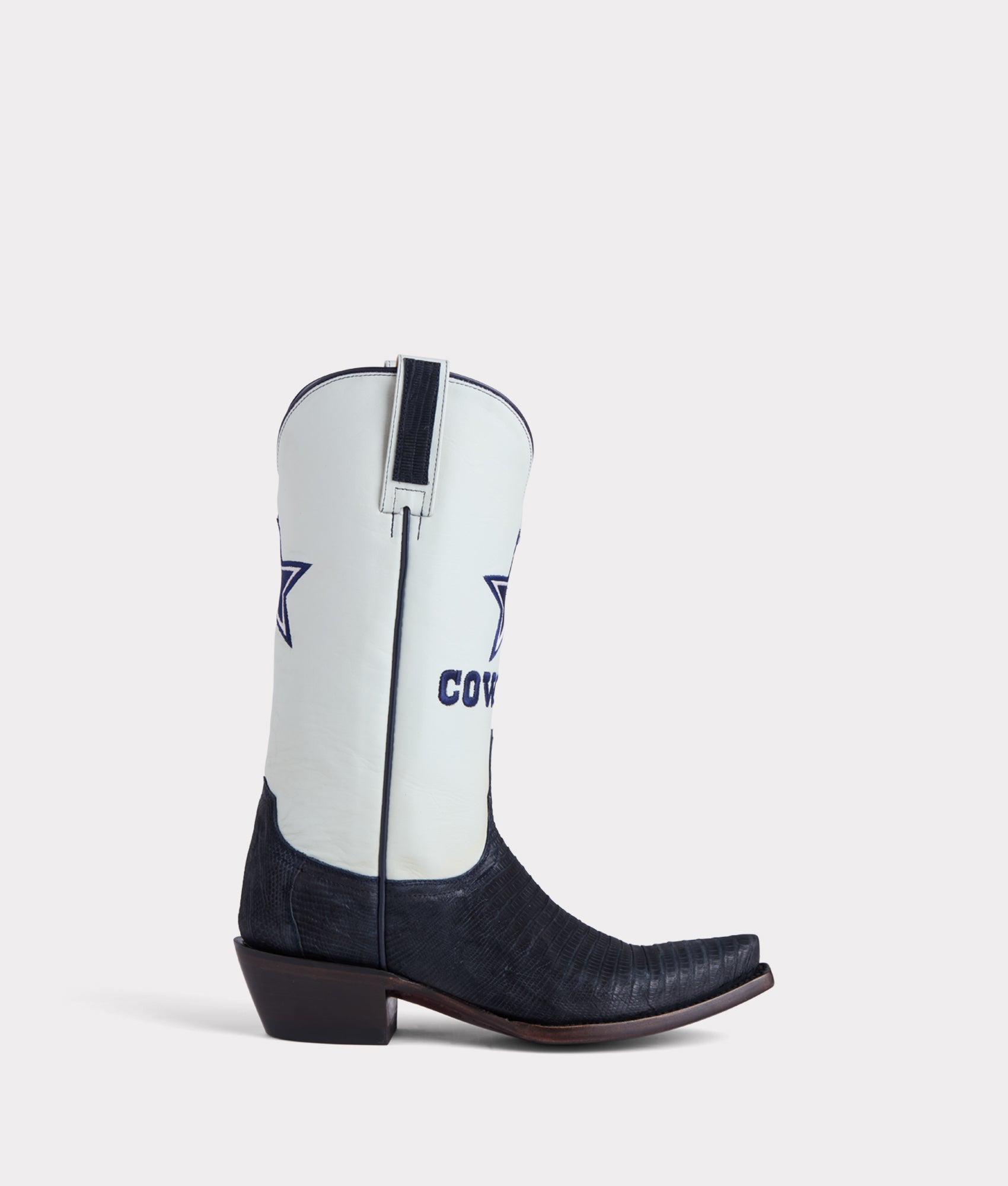 Lucchese x Dallas Cowboys Legacy Women's Cowboy Boots - Navy Blue Leather Western Boots for Women | Perfect for Rodeo, Country Music Festivals & Western Fashion