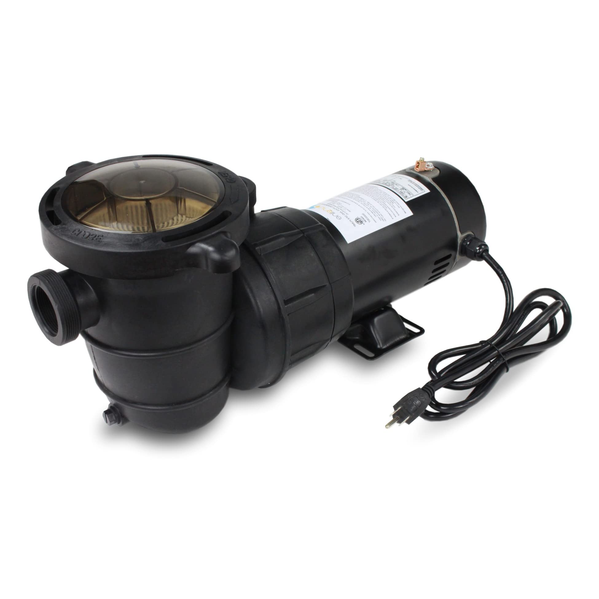 Pureline Pure Pro XL 0.75 HP Single Speed Above Ground Pool Pump - Energy Efficient Swimming Pool Water Circulation System for Backyard, Inground & Outdoor Pools
