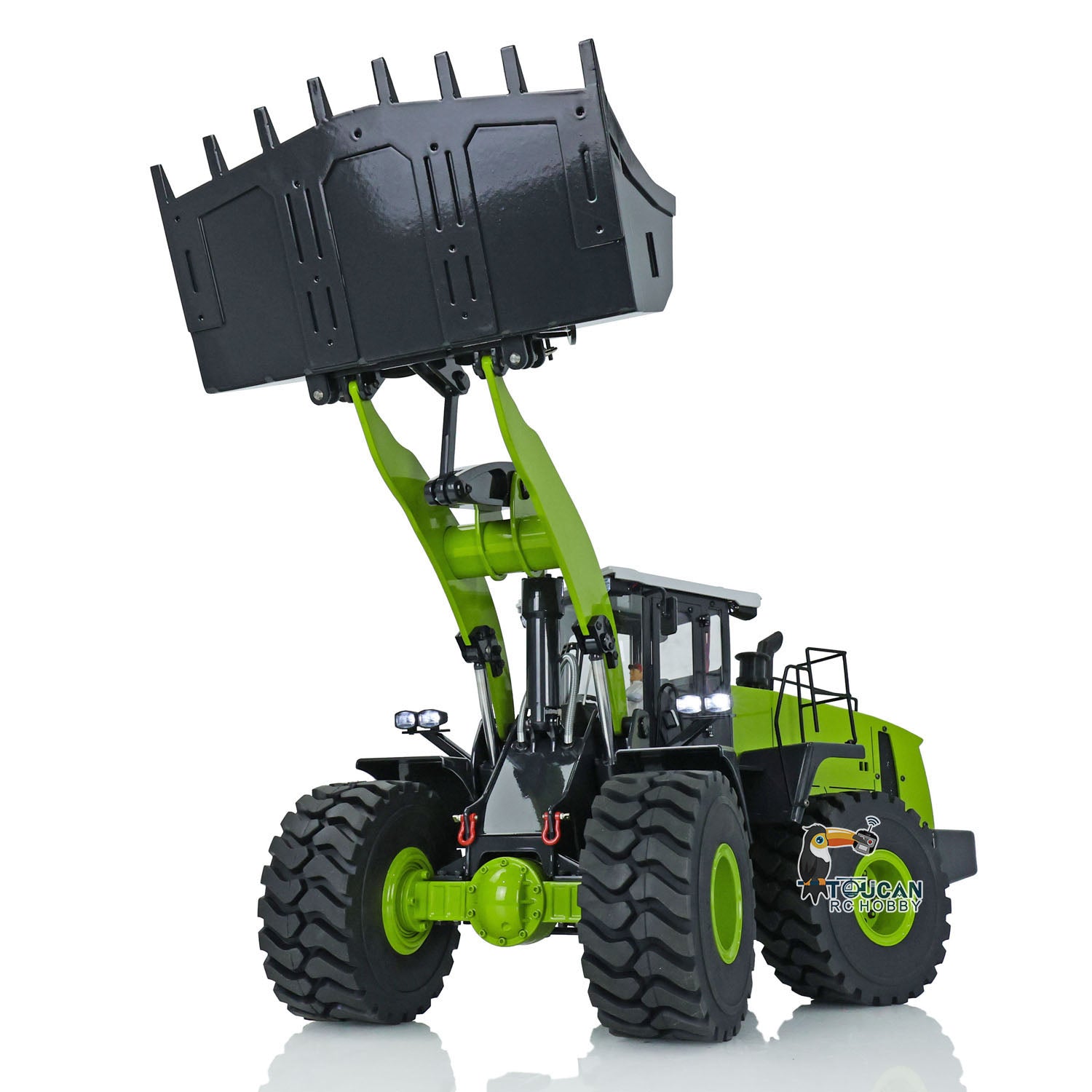 1/14 Scale WA470 RC Hydraulic Loader Toy - 980L Metal Construction Vehicle with Lights & Sound | Ready-to-Run XDRC Remote Control Truck | Perfect for Kids Play, Construction Site Simulation & RC Hobbyists