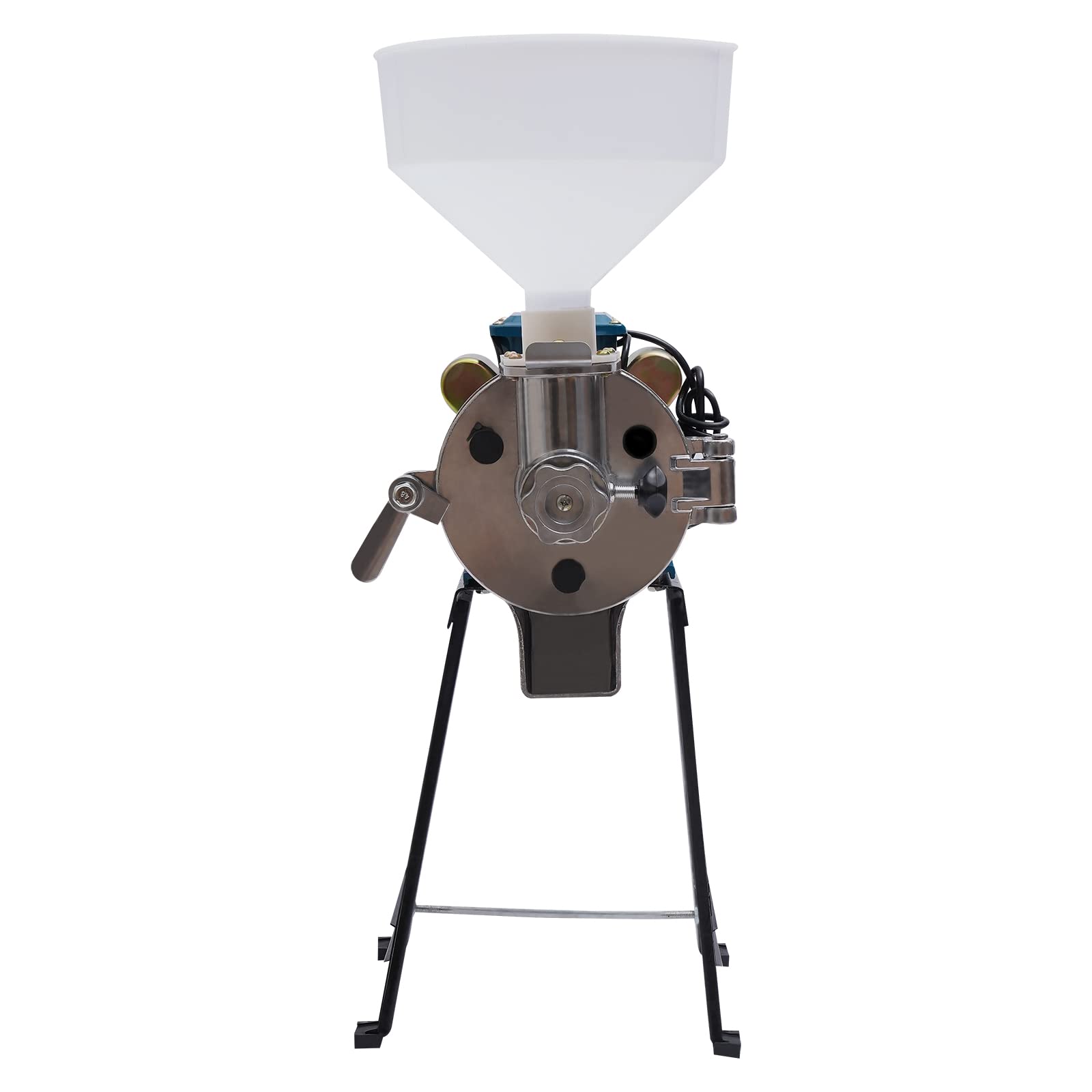 2200W Electric Grain Mill Grinder for Corn, Wheat, Soybean - Wet & Dry Commercial Flour Mill with Funnel - Perfect for Home Baking, Bread Making & DIY Soy Milk Preparation - Heavy Duty Grain Crusher for Kitchen & Farm Use