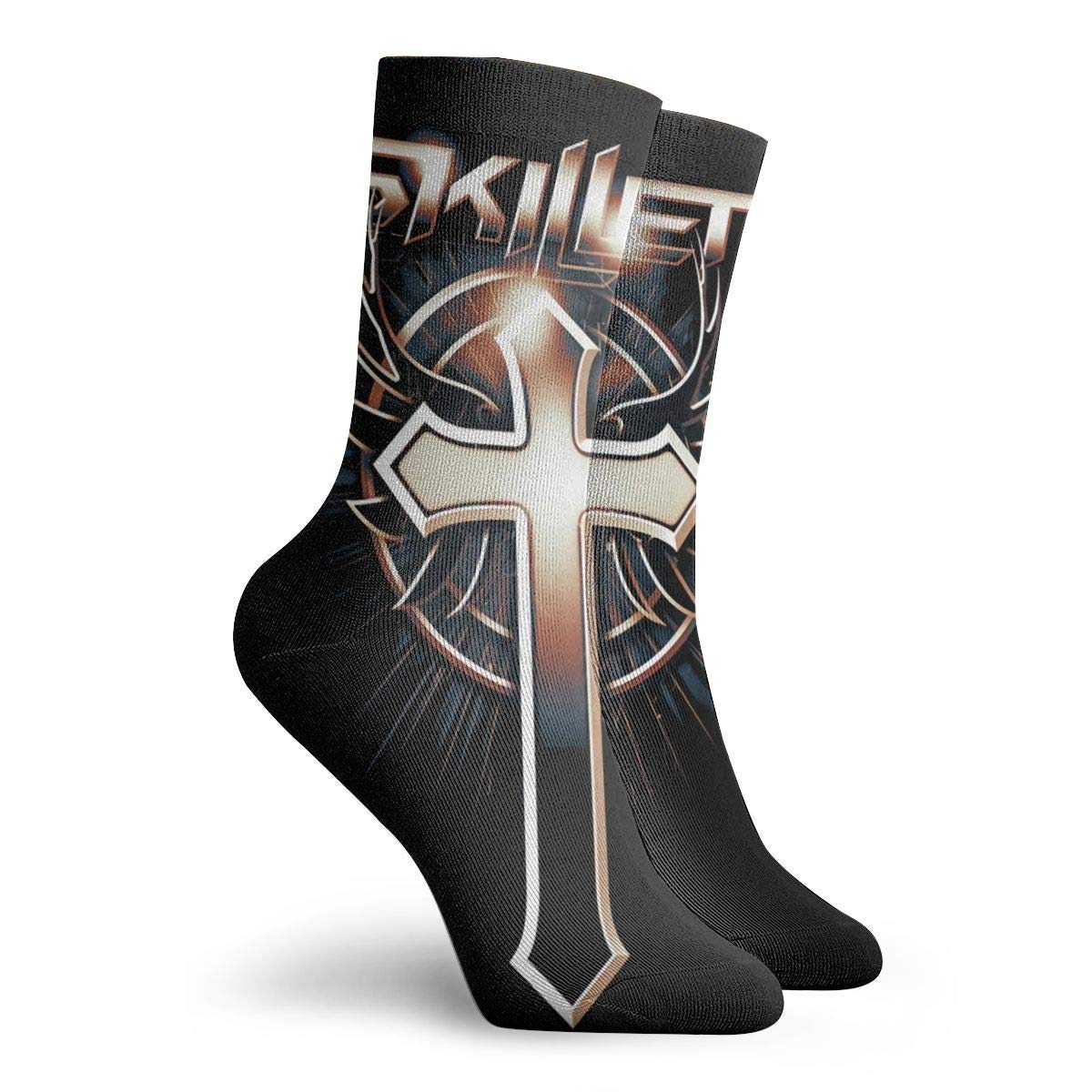 Morgan Myers Skillet Band Socks - Unisex Novelty Pattern Socks with Sweat Deodorant Technology | Perfect for Cooking, Music Festivals & Casual Wear