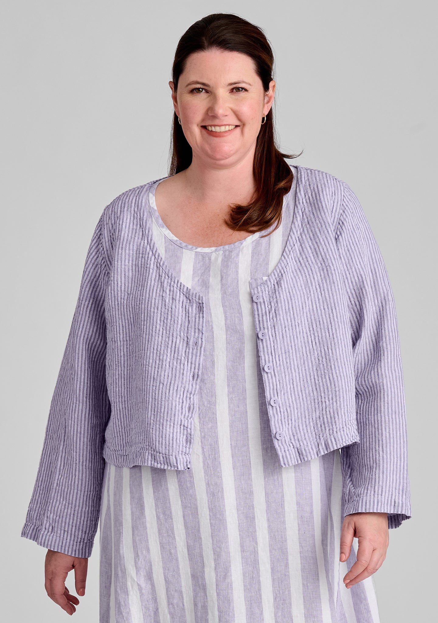 Vee Cardi Linen Cardigan for Women - Lightweight Summer Cover-Up for Beach, Office & Casual Wear