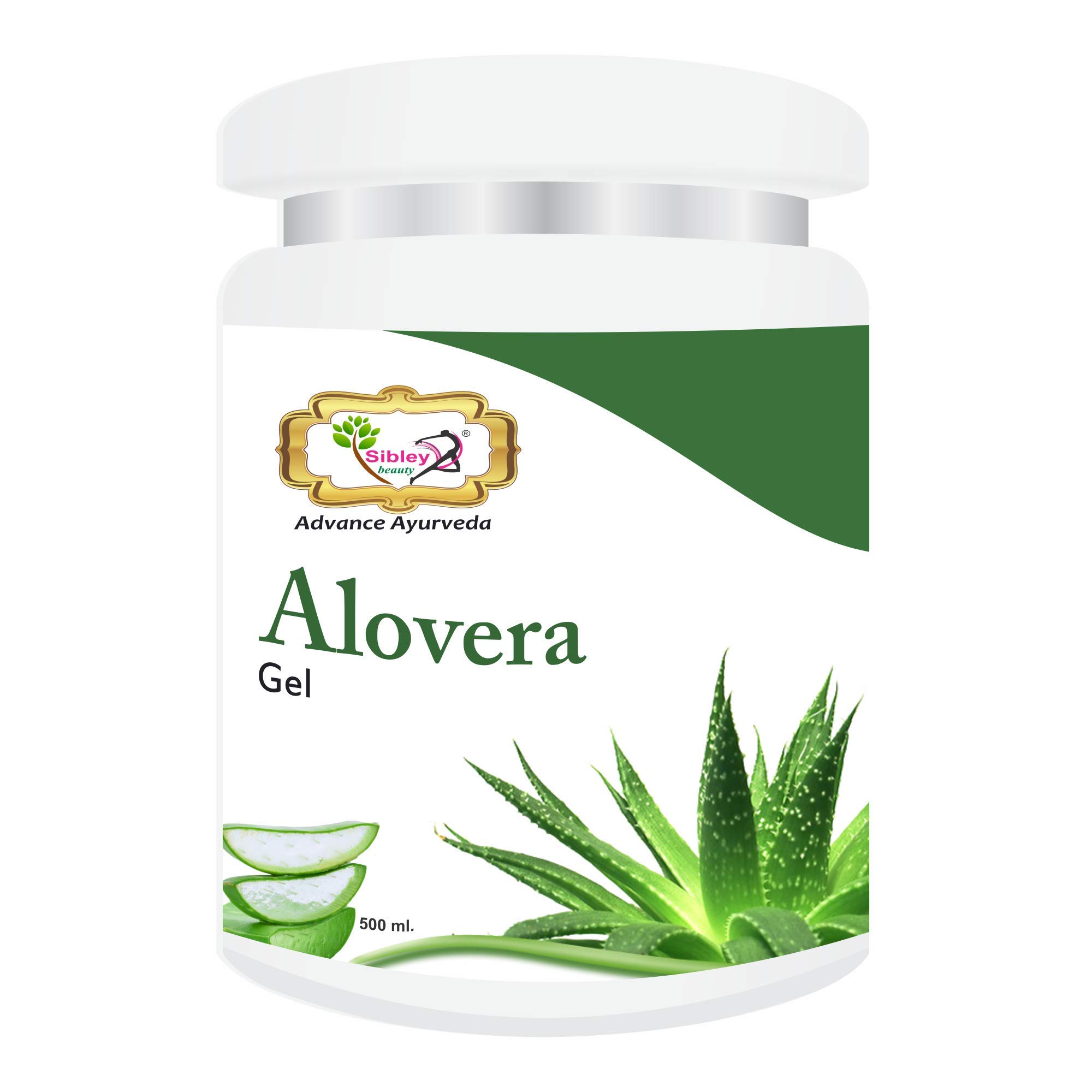 Sibley Beauty Aloe Vera Moisturizing Massage Gel for Face & Hair - 500ml | Hydrating & Soothing Gel for Oily Skin, Acne, Pimples | Salon-Quality Formula for Men & Women | Perfect for Daily Skincare & Post-Sun Care