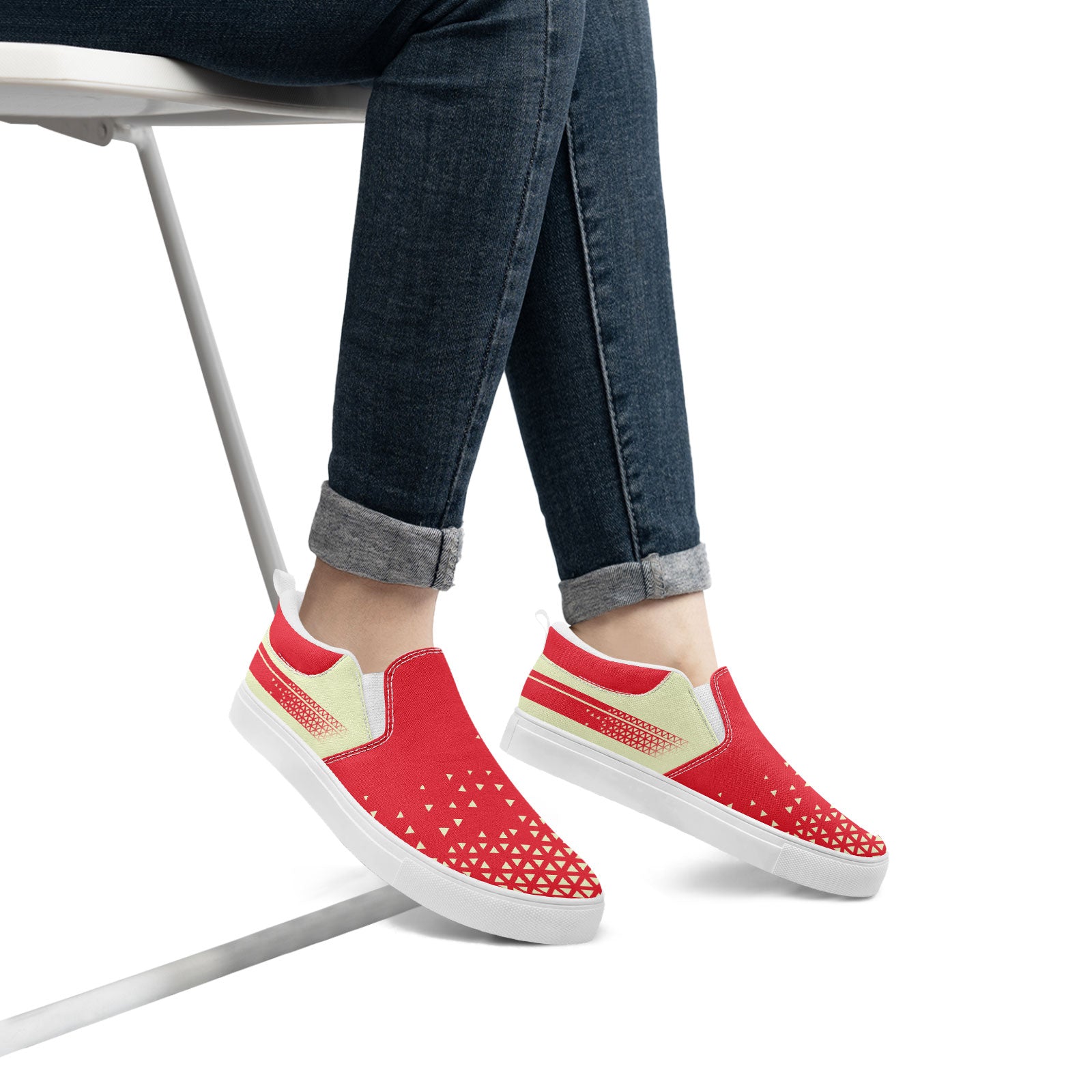 Custom Personalized Slip-On Canvas Sneakers for Men & Women - Lightweight Comfortable Walking Shoes - Perfect for Casual Wear, Travel & Everyday Use