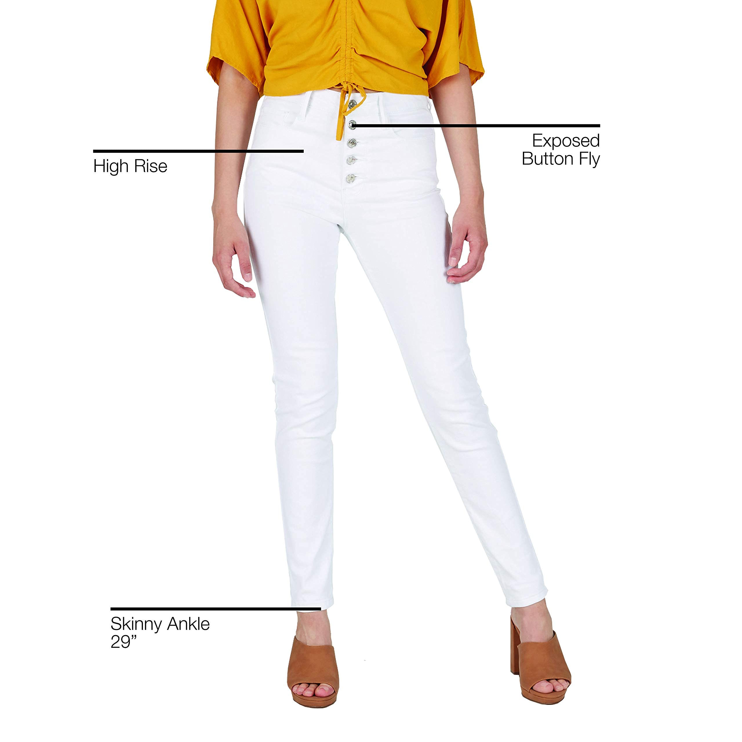Best Women's High Rise Skinny Jeans - Stretch Denim Pants for Slim Fit & Comfort | Perfect for Casual Wear, Office & Night Out