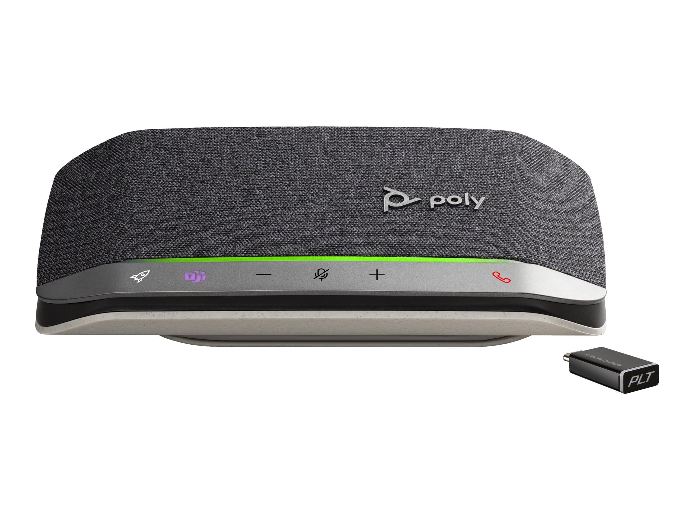 Poly Sync 20+ SY20-M USB-C Speakerphone with BT600C USB Adapter - Premium Desktop & Portable Conference Speaker for Home Office, Remote Work, and Video Calls