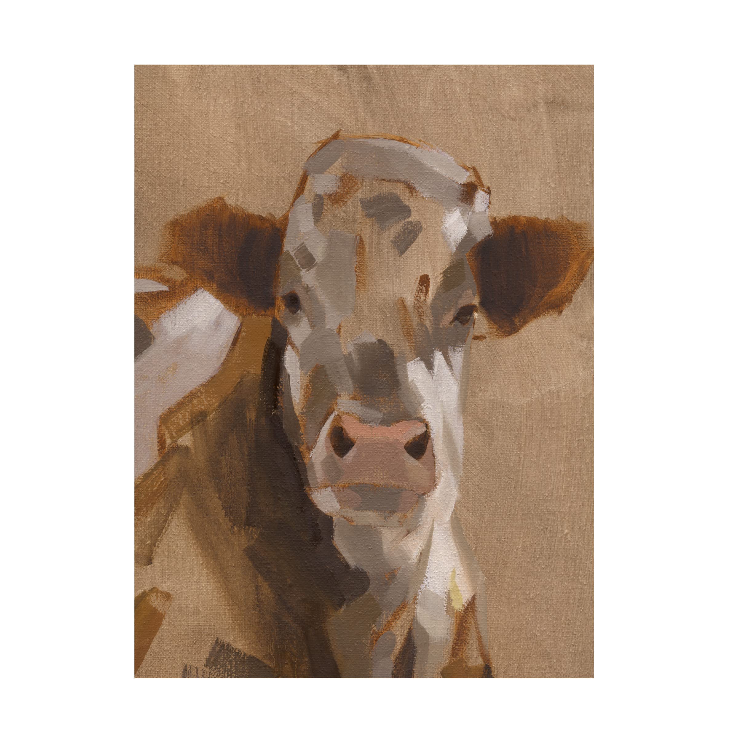 Jacob Green East End Cattle II Canvas Art Print - Premium Trademark Fine Art Wall Decor for Living Room, Bedroom & Office