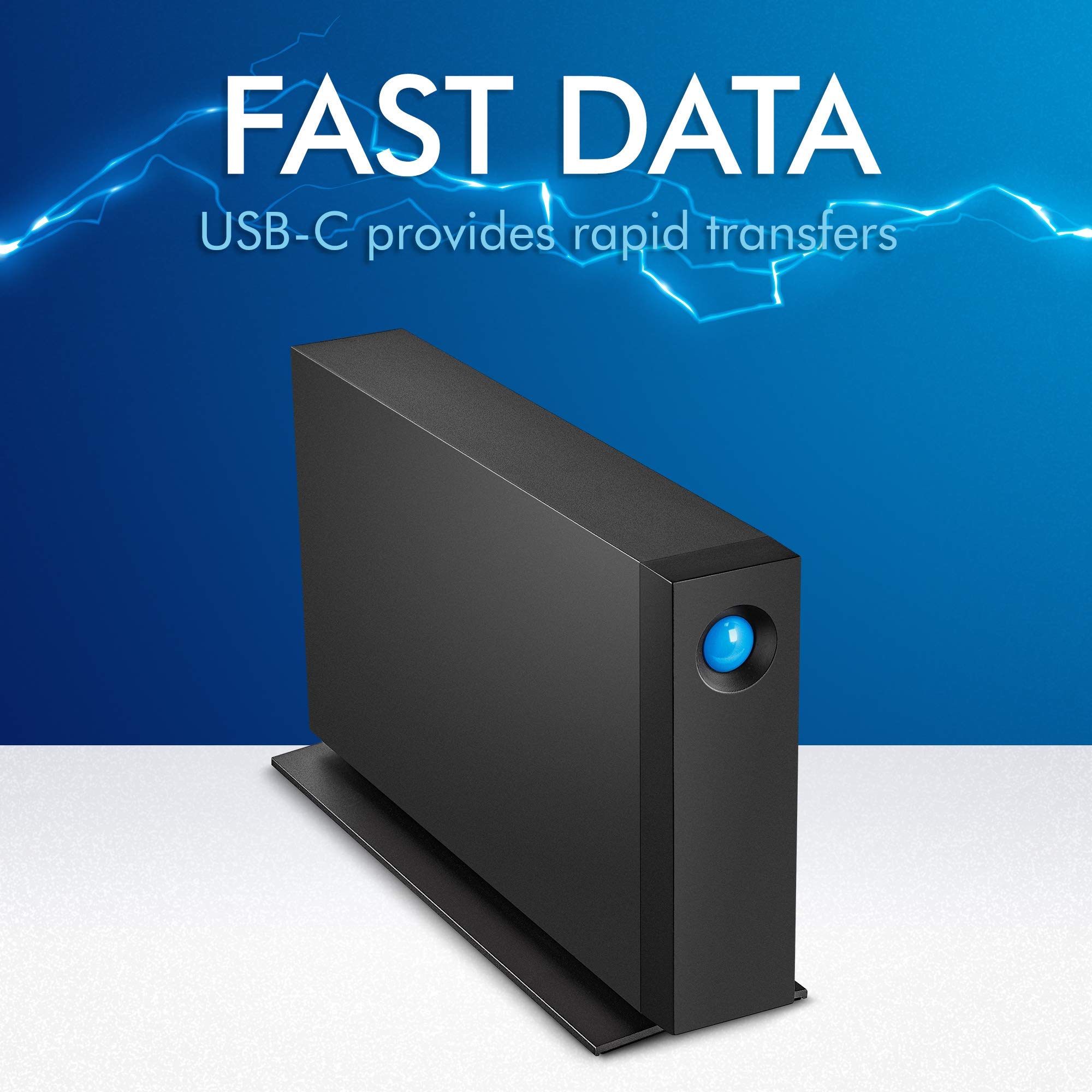 LaCie d2 Professional 4TB External Hard Drive - Thunderbolt 3 & USB-C 3.0, 7200 RPM Enterprise HDD for Mac/PC | High-Speed Data Storage for Creative Professionals, Video Editing & Backup Solutions (Renewed)