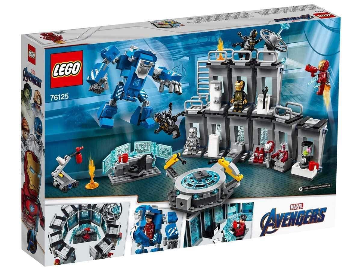 LEGO Marvel Avengers Iron Man Hall of Armor Building Kit 76125 - Tony Stark Iron Man Suit Collectible with 524 Pieces - Perfect for Superhero Fans & Marvel Collectors Display