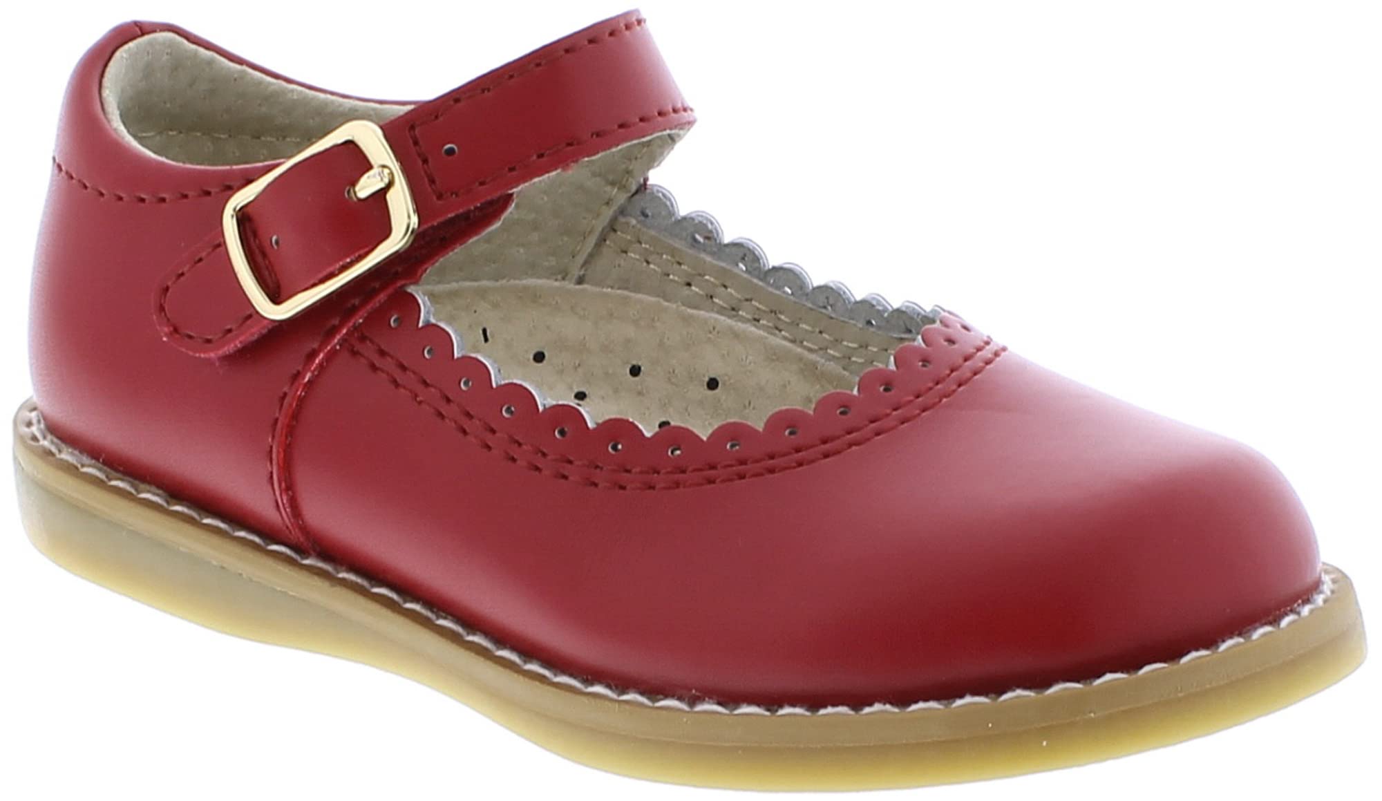FOOTMATES Baby Girls Mary Jane Flats - Comfortable & Stylish Shoes for Infant, Toddler & Little Kids - Perfect for School, Parties & Everyday Wear