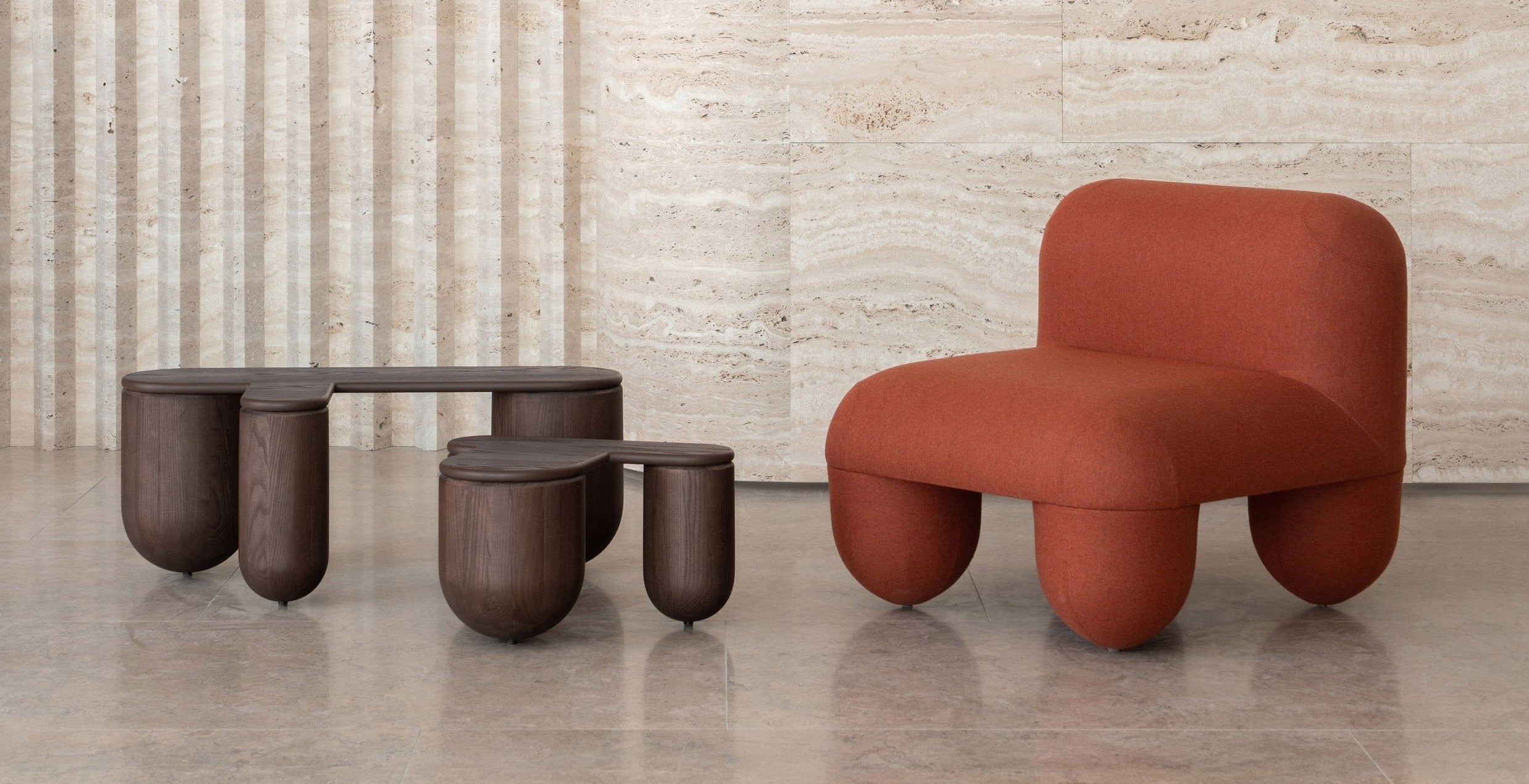 Noom Hello Coffee Table 3 - Modern Side Table for Living Room, Bedroom & Office - Compact End Table with Storage Shelf