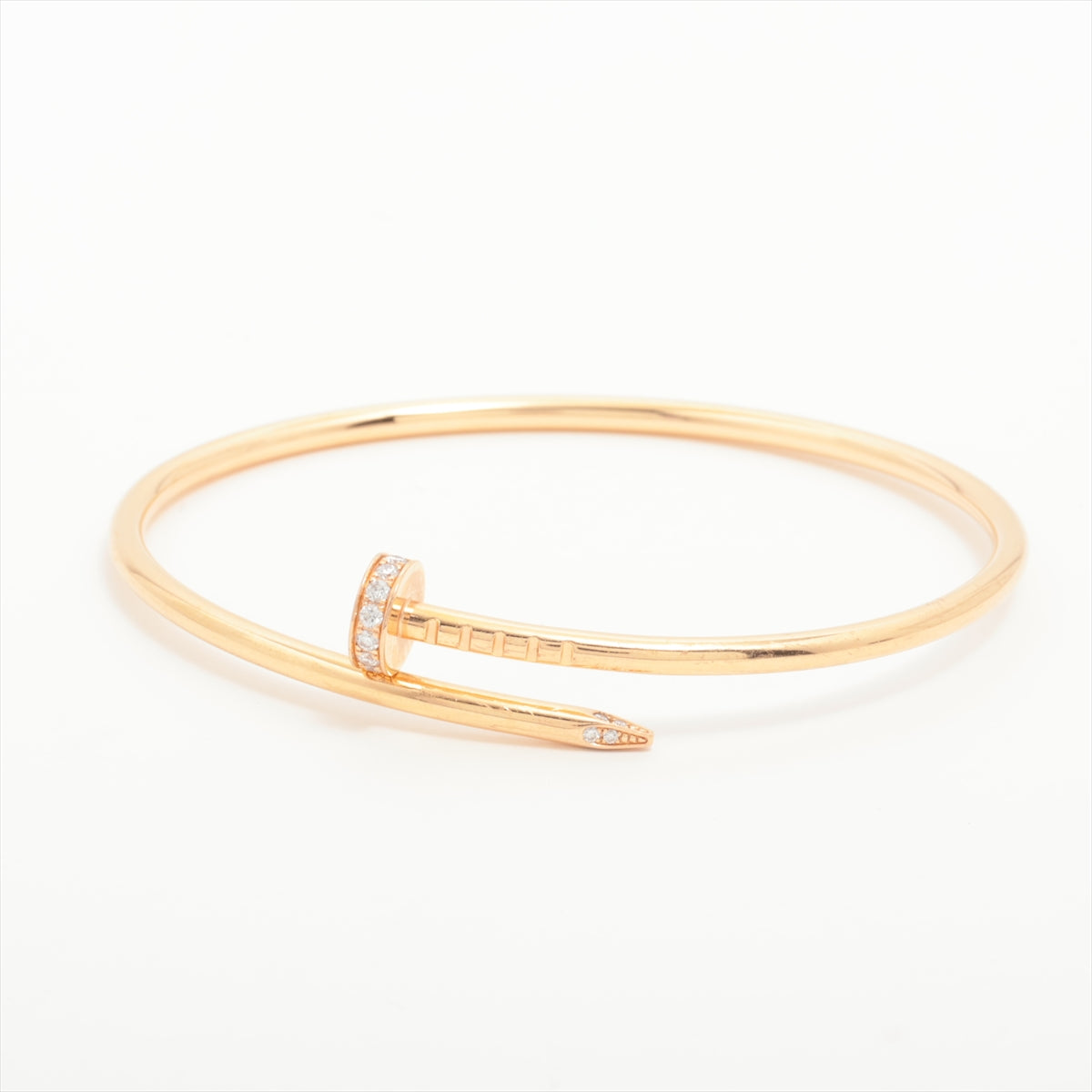 Cartier Juste un Clou SM Diamond Bracelet 16 - Luxury 18K Rose Gold Nail Bangle for Women, Perfect for Parties, Weddings & Special Occasions
