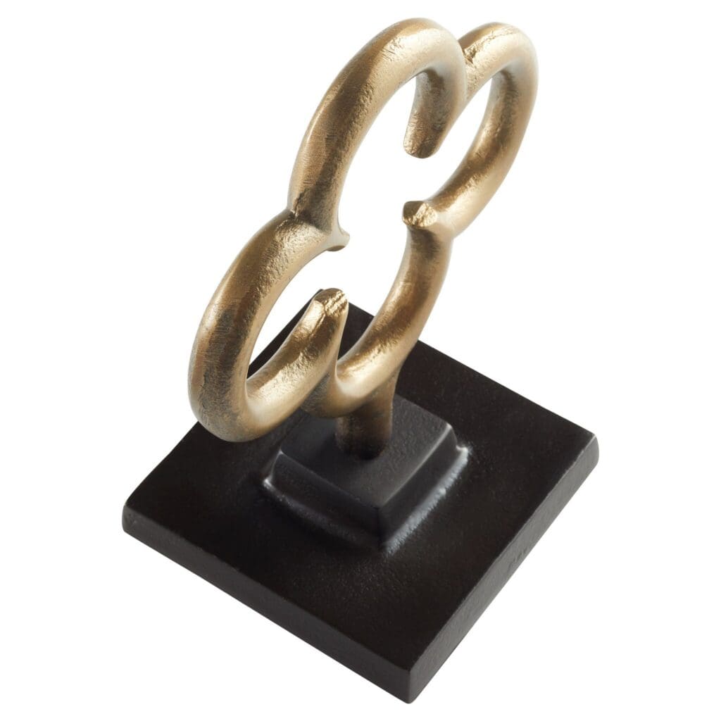 Cyan Design 11518 Folium Sculpture - Antique Brass Small Home Decor for Living Room, Bedroom, Office | Elegant Decorative Accent for Shelves, Tables & Desks