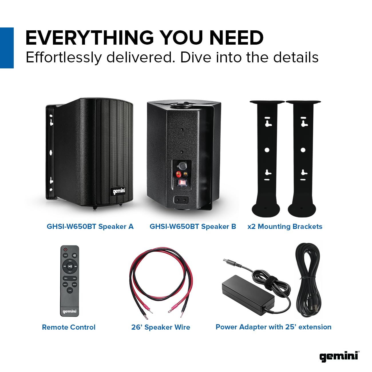 Gemini Sound GHSI-W650BT 6.5