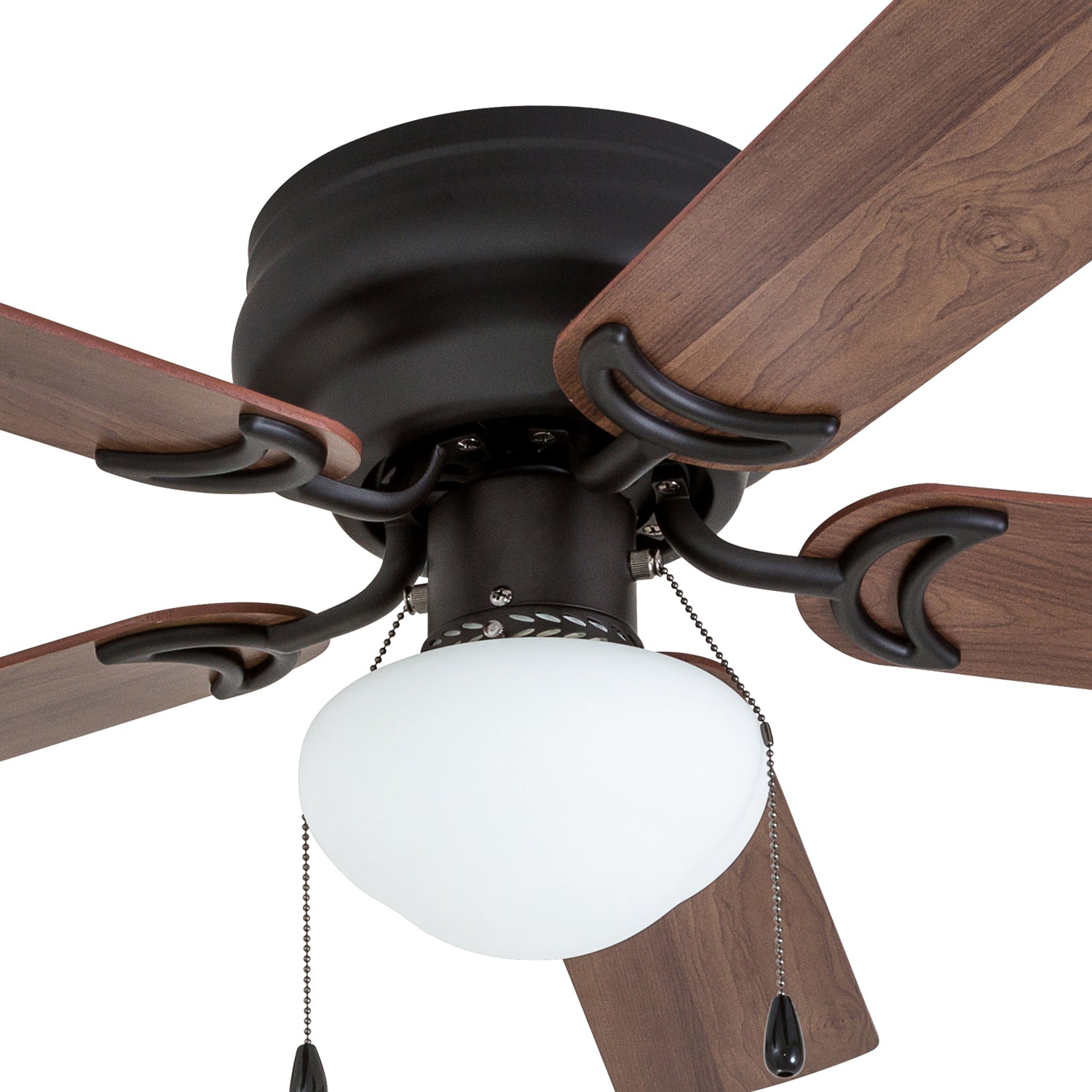 42 Inch Alvina Bronze Ceiling Fan with Pull Chain - Modern Indoor/Outdoor Ceiling Fan for Bedroom, Living Room, Patio & Office