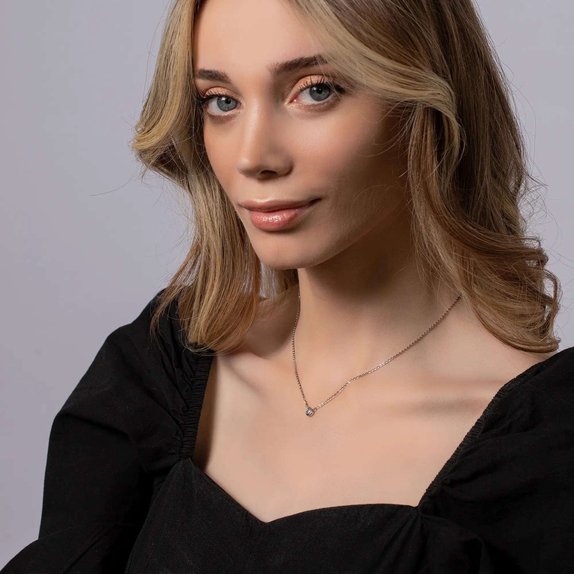 Small Sphere Necklace - Minimalist Sterling Silver Pendant for Women | Perfect for Everyday Wear, Gifts & Special Occasions