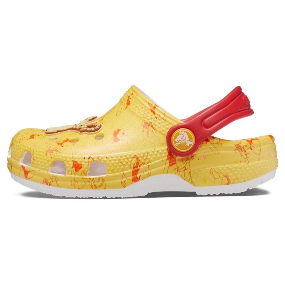 Crocs Unisex-Child Classic Winnie The Pooh Clog Shoes - Lightweight Comfortable Slip-On Water Shoes for Kids, Boys & Girls - Perfect for Beach, Pool, Garden & Indoor Play