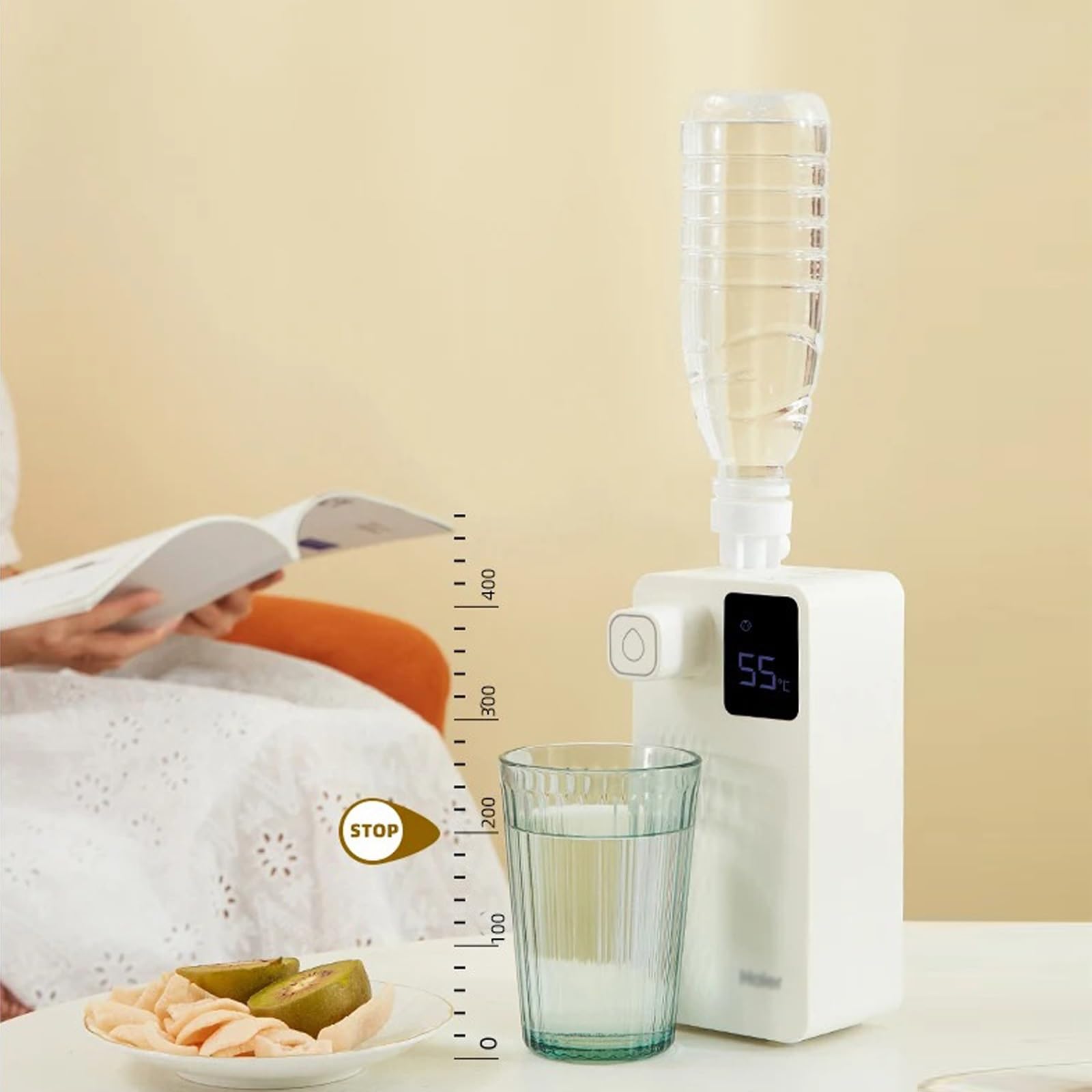 Hot & Cold Water Dispenser with Tank - Compact Desktop Travel Water Cooler for Instant Hot & Cold Drinks - Perfect for Home, Office, and Travel Use