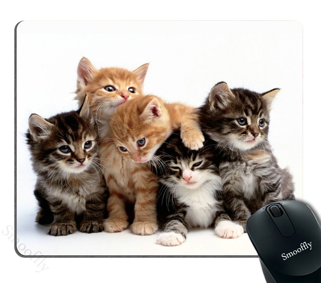 Premium Non-Slip Cat-Themed Mouse Pad for Computers & Laptops - Cute Kitten Family Design - Perfect for Office, Gaming & Home Workspace Accessories