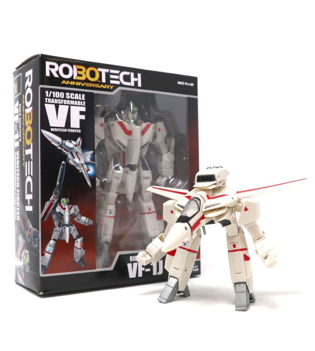 1/100 Scale Rick Hunter's VF-1J Veritech Fighter Model Kit - Robotech Collectible for Anime Fans | Perfect for Display, Gifts & Cosplay Props