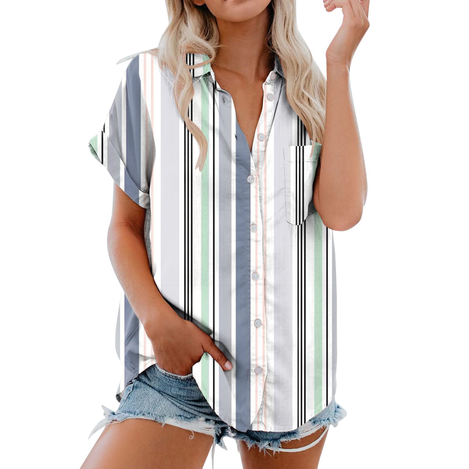Women's Summer Tunic Tops - Cute Casual Blouses to Wear with Leggings | Perfect for Beach Outings, Yoga & Everyday Comfort