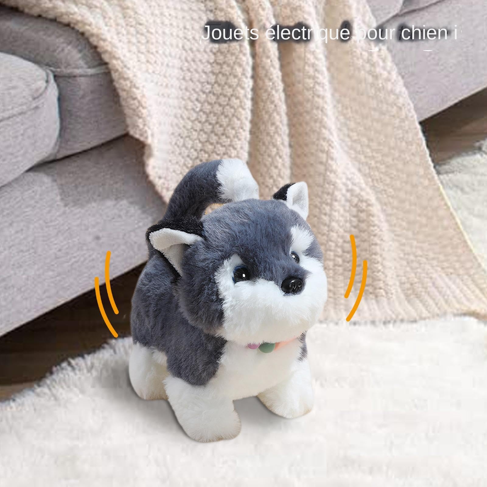 Gitekain Interactive Walking Dog Toy - Electronic Plush Puppy Toy with Realistic Movements, Fake Pet Toy for Kids & Adults - Perfect for Playtime, Training, and Companionship at Home