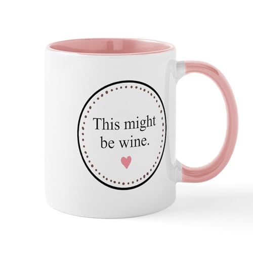 White/Pink Inside - This Might Be Wine Mugs