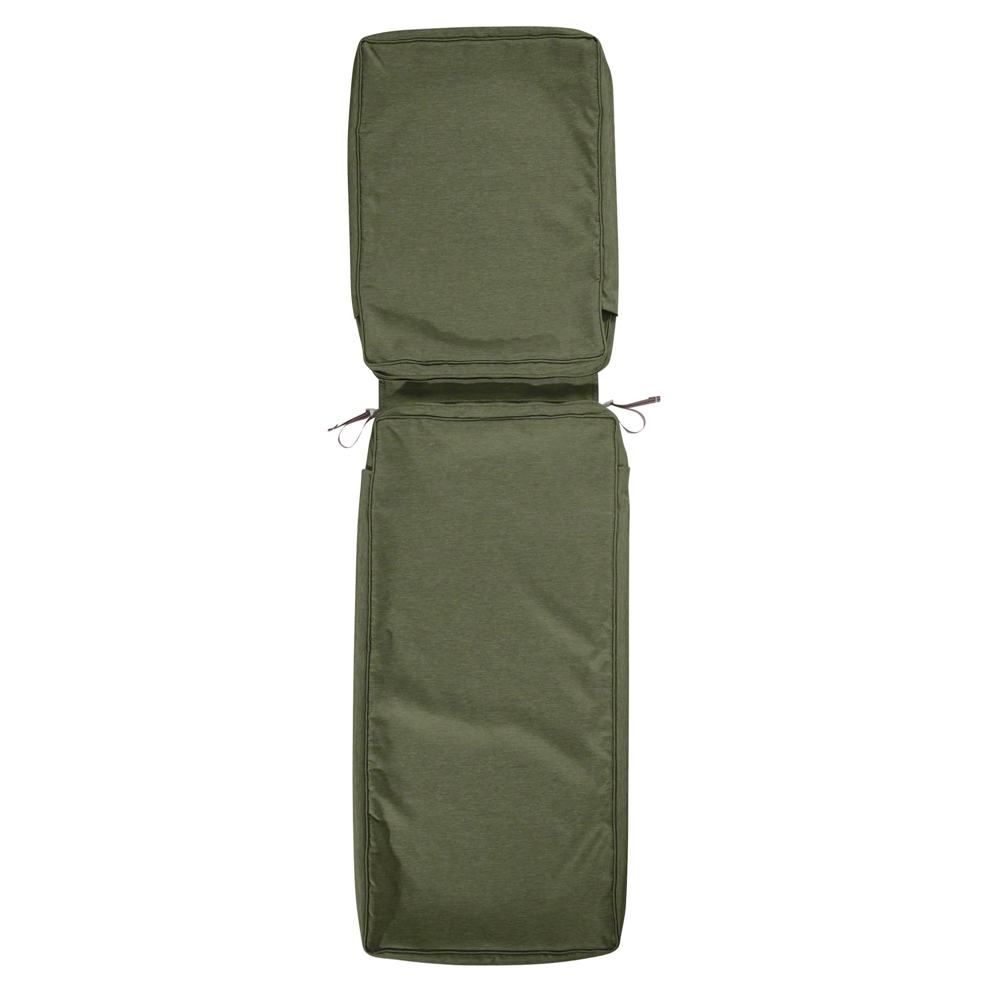 Classic Accessories Montlake Outdoor Chaise Lounge Cushion 80x26 - FadeSafe, Water-Repellent, Heather Fern - Perfect for Patio, Poolside & Garden Relaxation