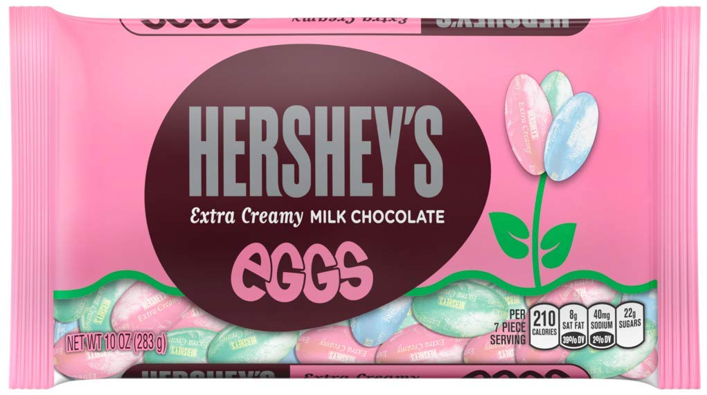 Hershey's Easter Egg 4-Pack Bundle - Milk Chocolate, Extra Creamy, Candy Coated & Cookies 'n' Creme - 10 oz Bags - Perfect for Easter Gifts, Party Favors & Holiday Treats