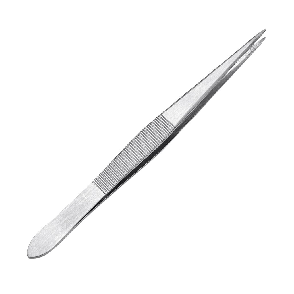 Professional Stainless Steel Eyelash Extension Tweezers - Straight Tip for Precision Application | Perfect for Salon, DIY Lash Extensions & Makeup Artists