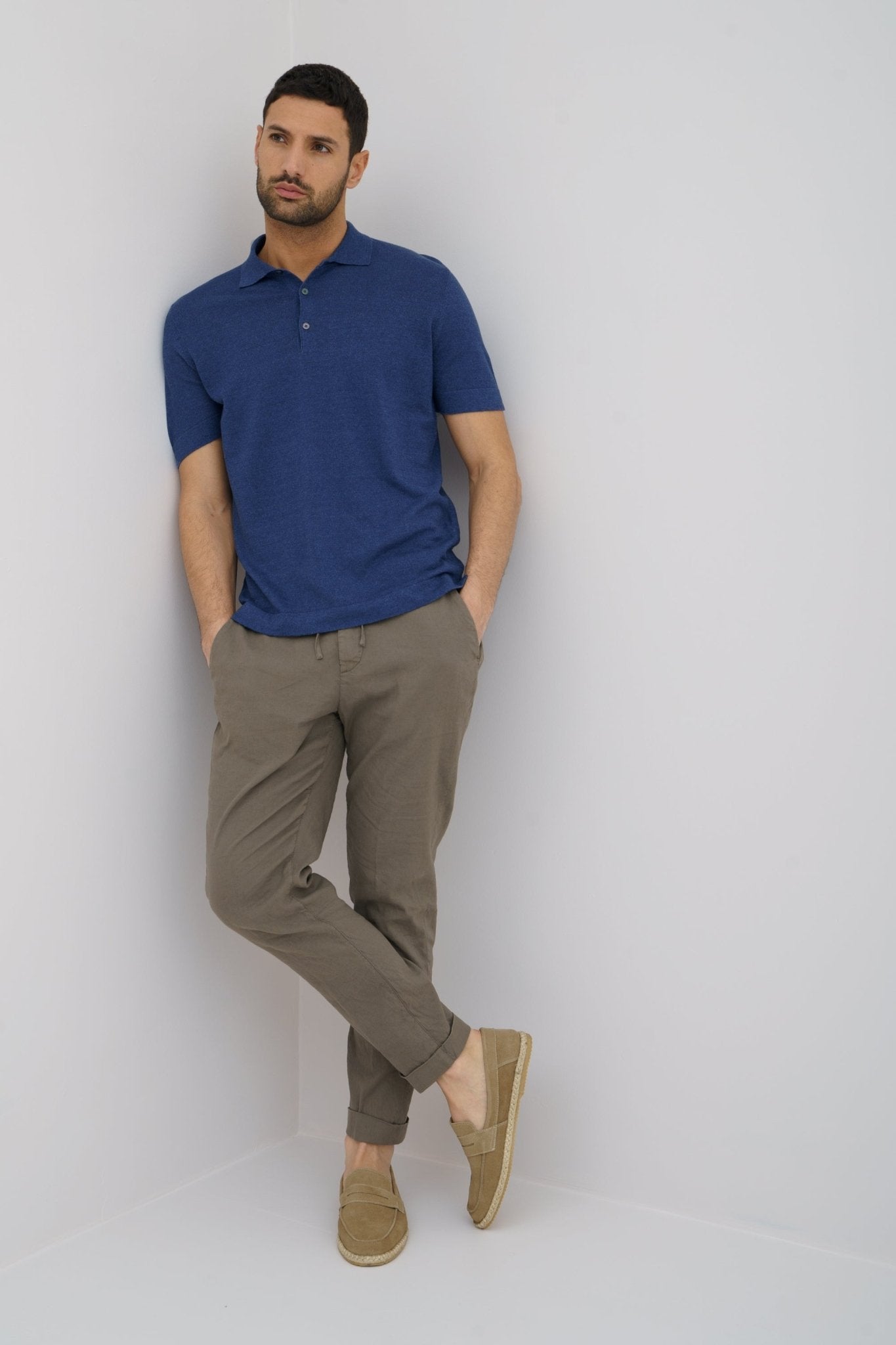McKinnon x Ferrante Men's Short Sleeve Polo Shirt - Classic Fit Cotton Casual Top for Golf, Business & Summer Wear
